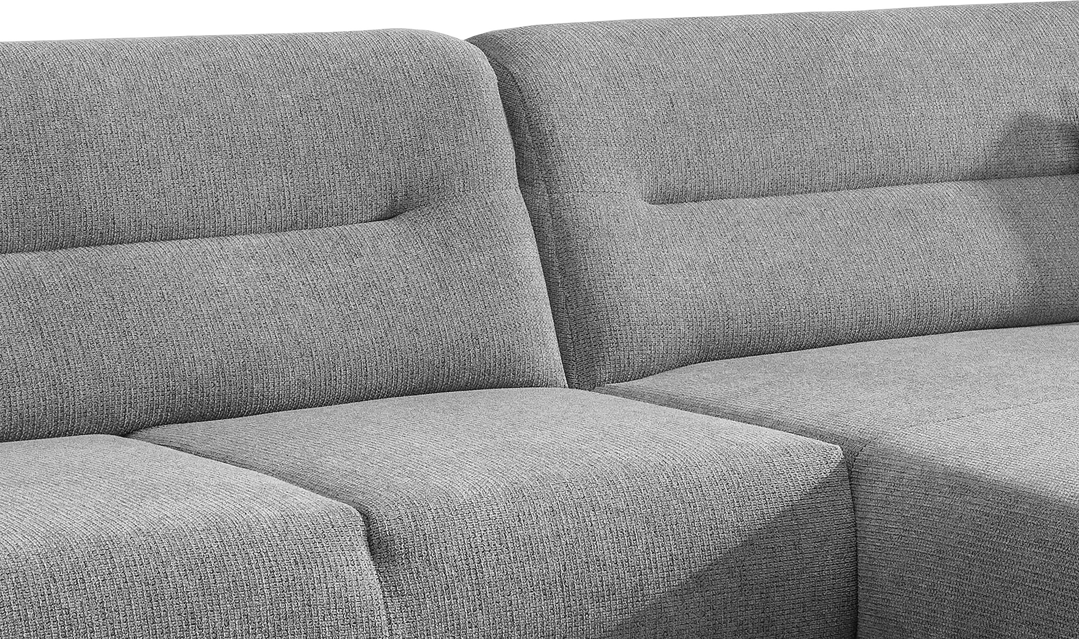 INOSIGN Ecksofa »Drago, elegant und zeitlos, komfortabel, Holzfuß, L-Form«, frei im Raum stellbar, inkl. 2 Zierkissen