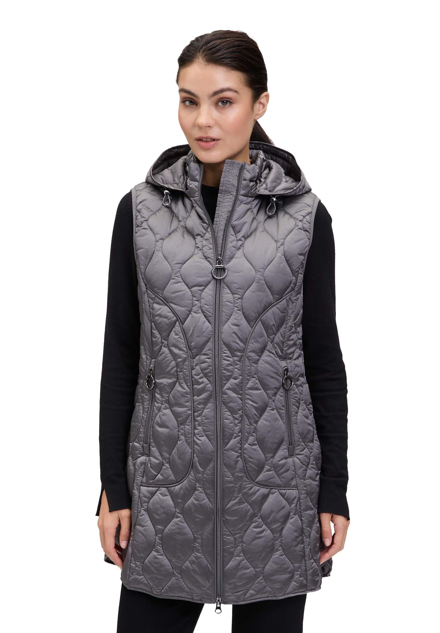 Betty Barclay Strickweste "Betty Barclay Steppweste mit Kapuze" günstig online kaufen