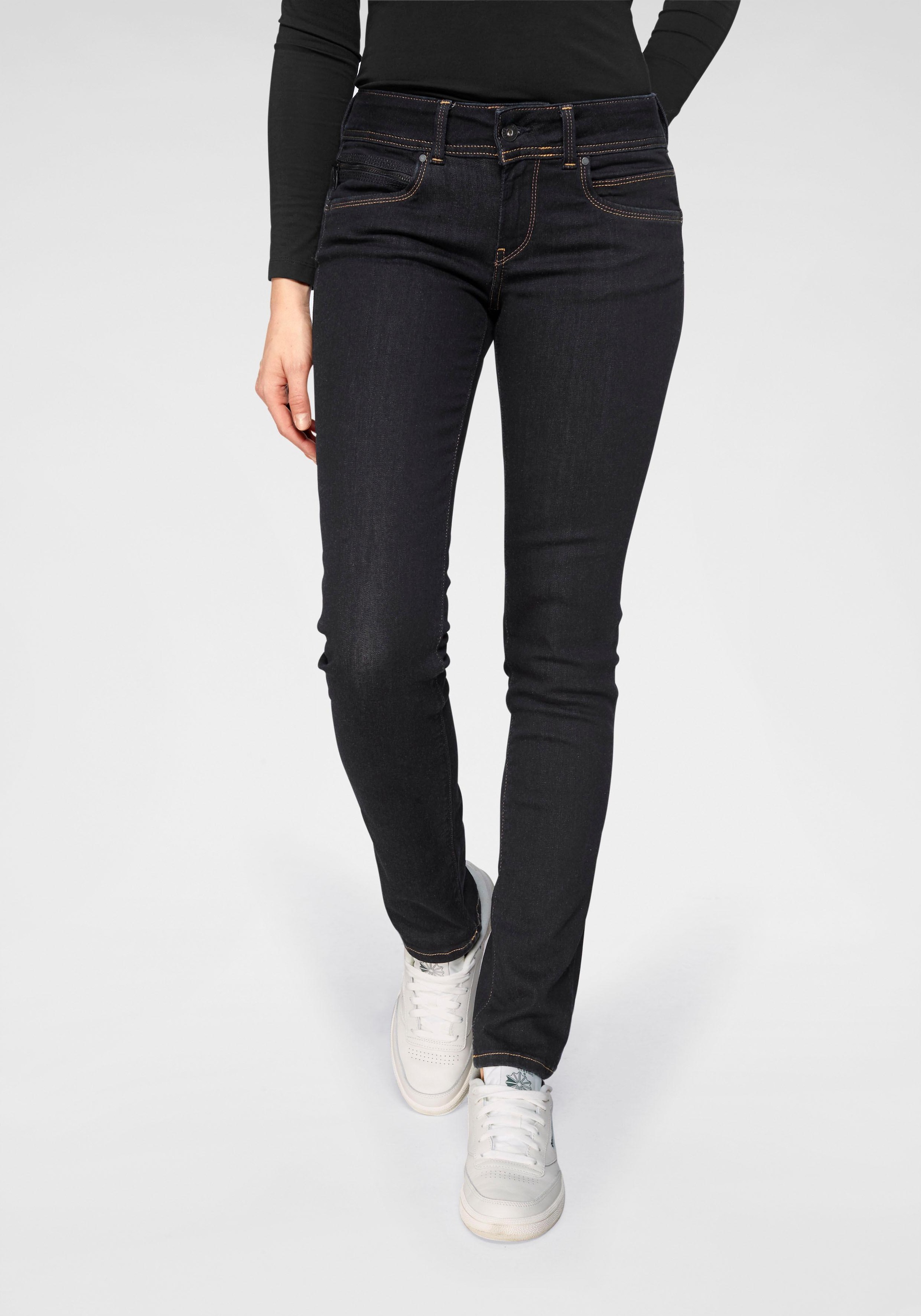 Pepe Jeans Slim-fit-Jeans »NEW BROOKE«, mit 1-Knopf Bund und  Reißverschlusstasche bestellen | BAUR