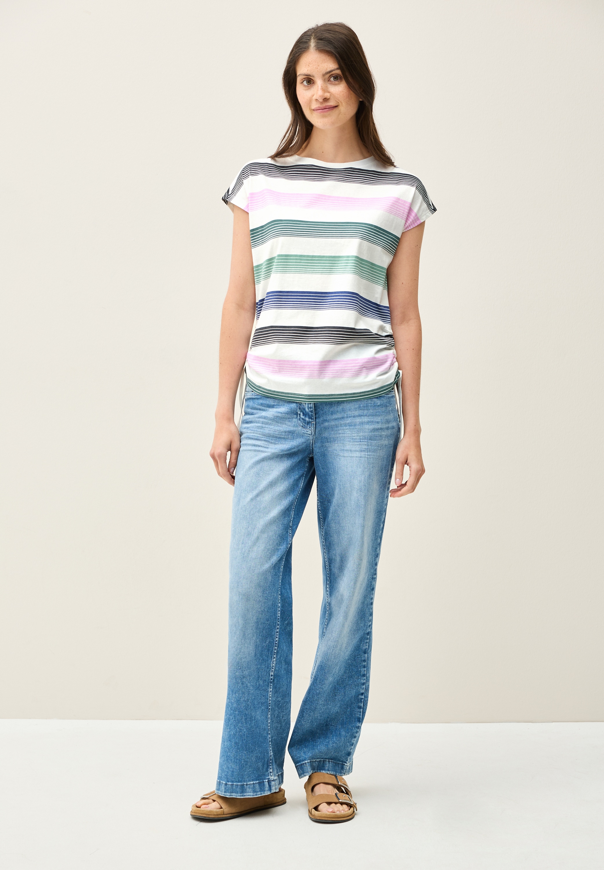 Cecil Print-Shirt, aus reiner Baumwolle