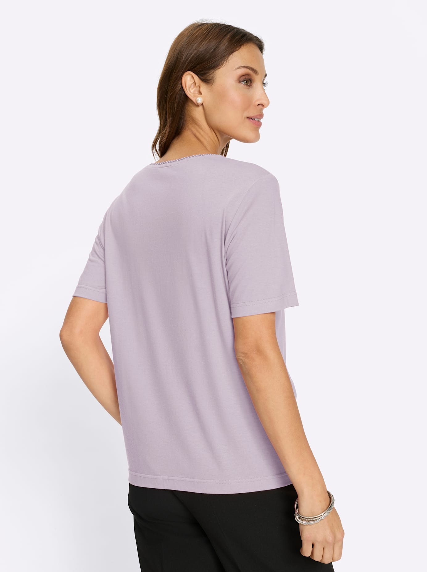 Lady Lilac Round Neck T-Shirt Size 44 2
