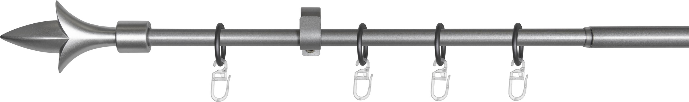 mydeco Gardinenstange »lance«, 1 läufig-läufig, ausziehbar