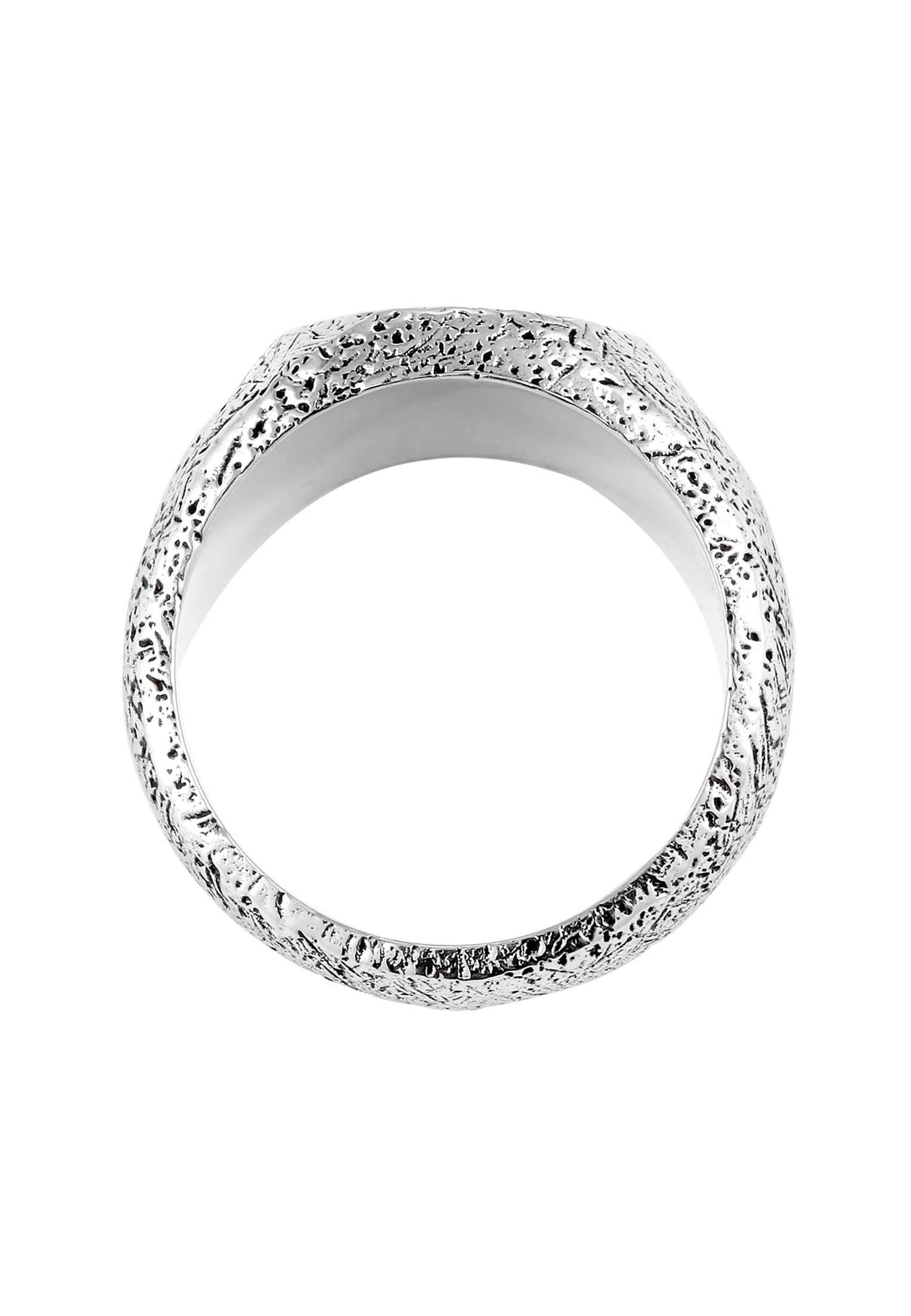 HAZE & GLORY Siegelring »Ring Siegelring Wave Onyx Schwarz 925 Sterling Silber«