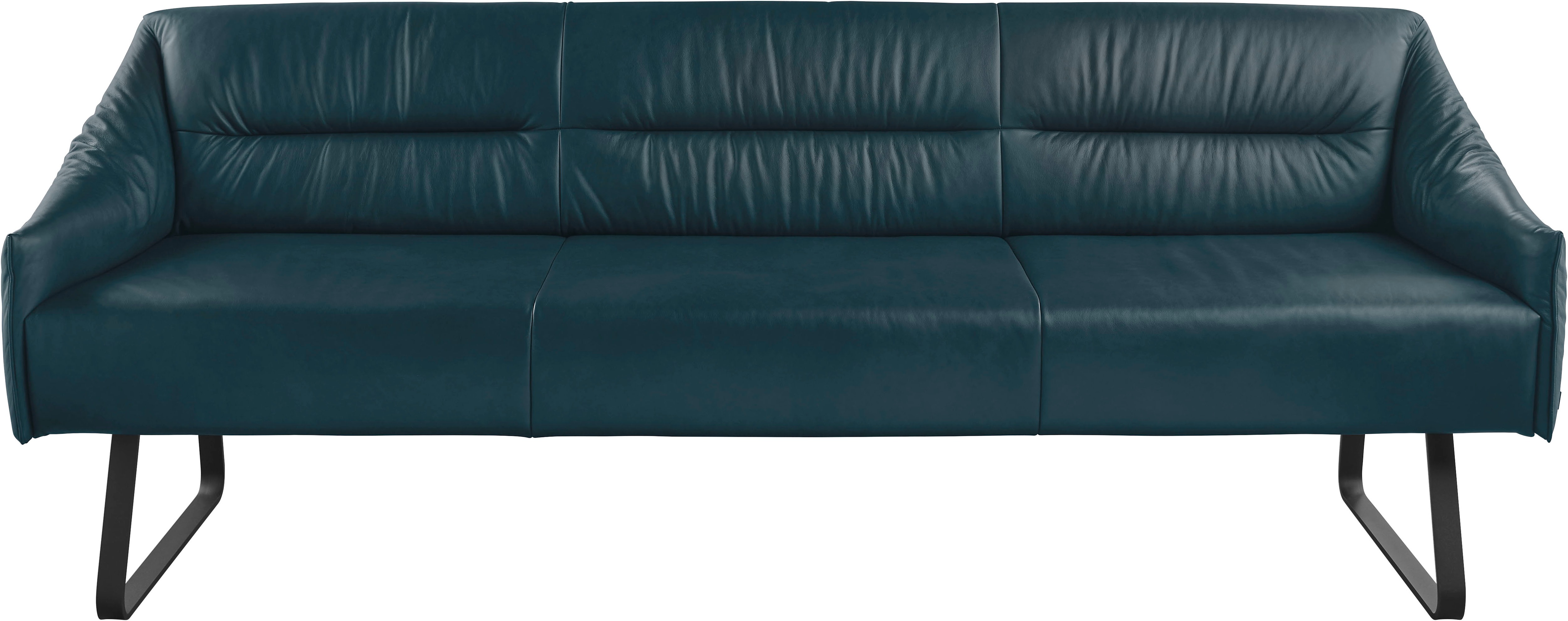 Thumbnail - Musterring Essbank "JustB SP500" 1 Stk. tlg. Metallkufe schwarz, verschiedene Farben, Breite 220 oder 250 cm