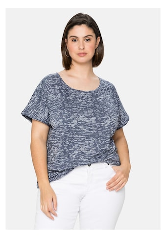 Sheego T-Shirt »Shirt«, mit Ausbrennermuster, leicht transparent kaufen