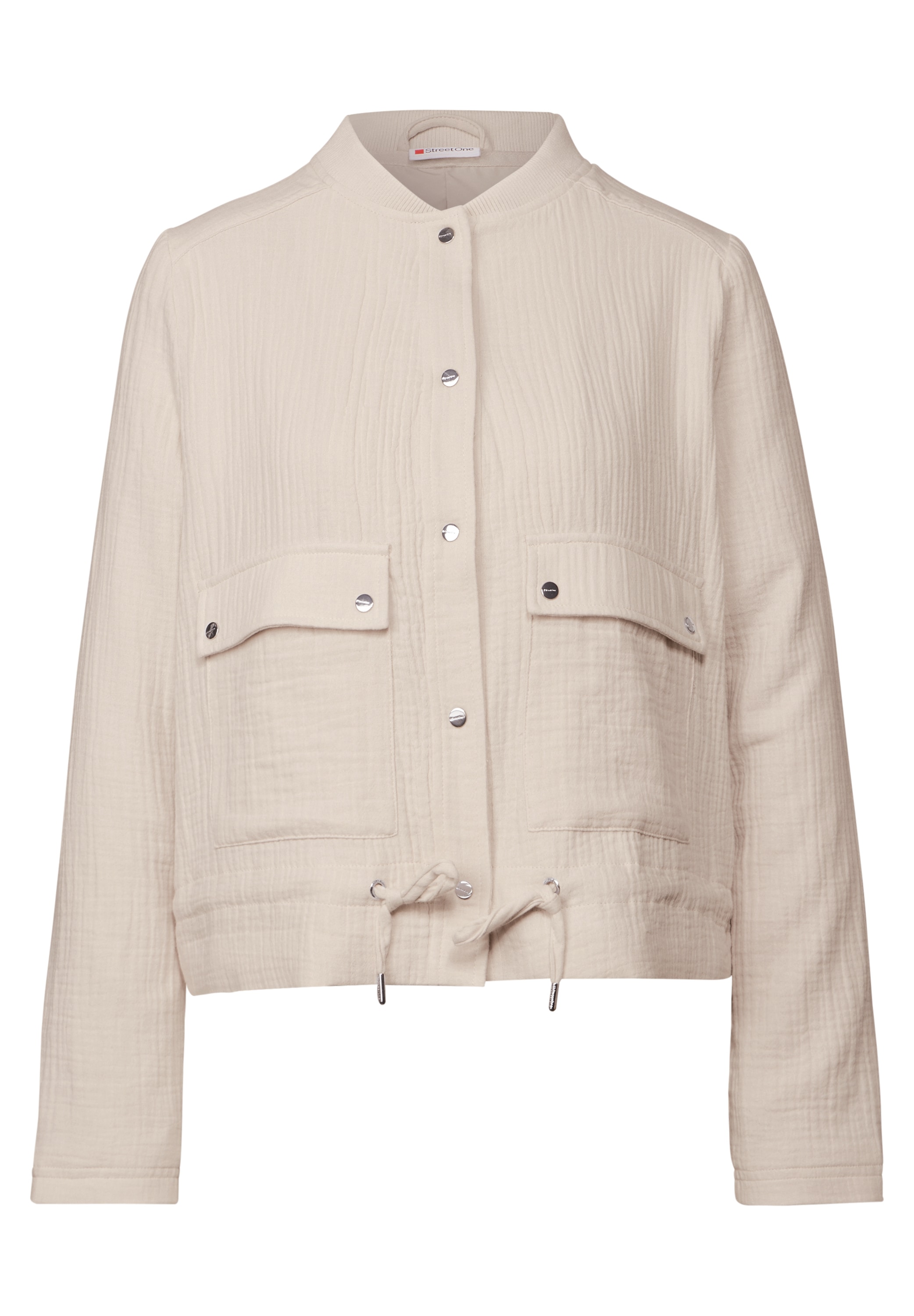 STREET ONE Kurzjacke, ohne Kapuze, aus reiner Baumwolle