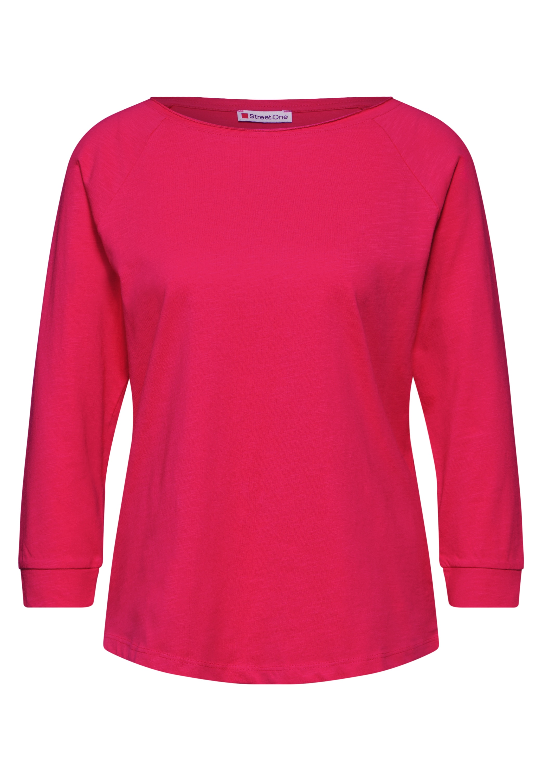 STREET ONE 3/4-Arm-Shirt, aus reiner Baumwolle