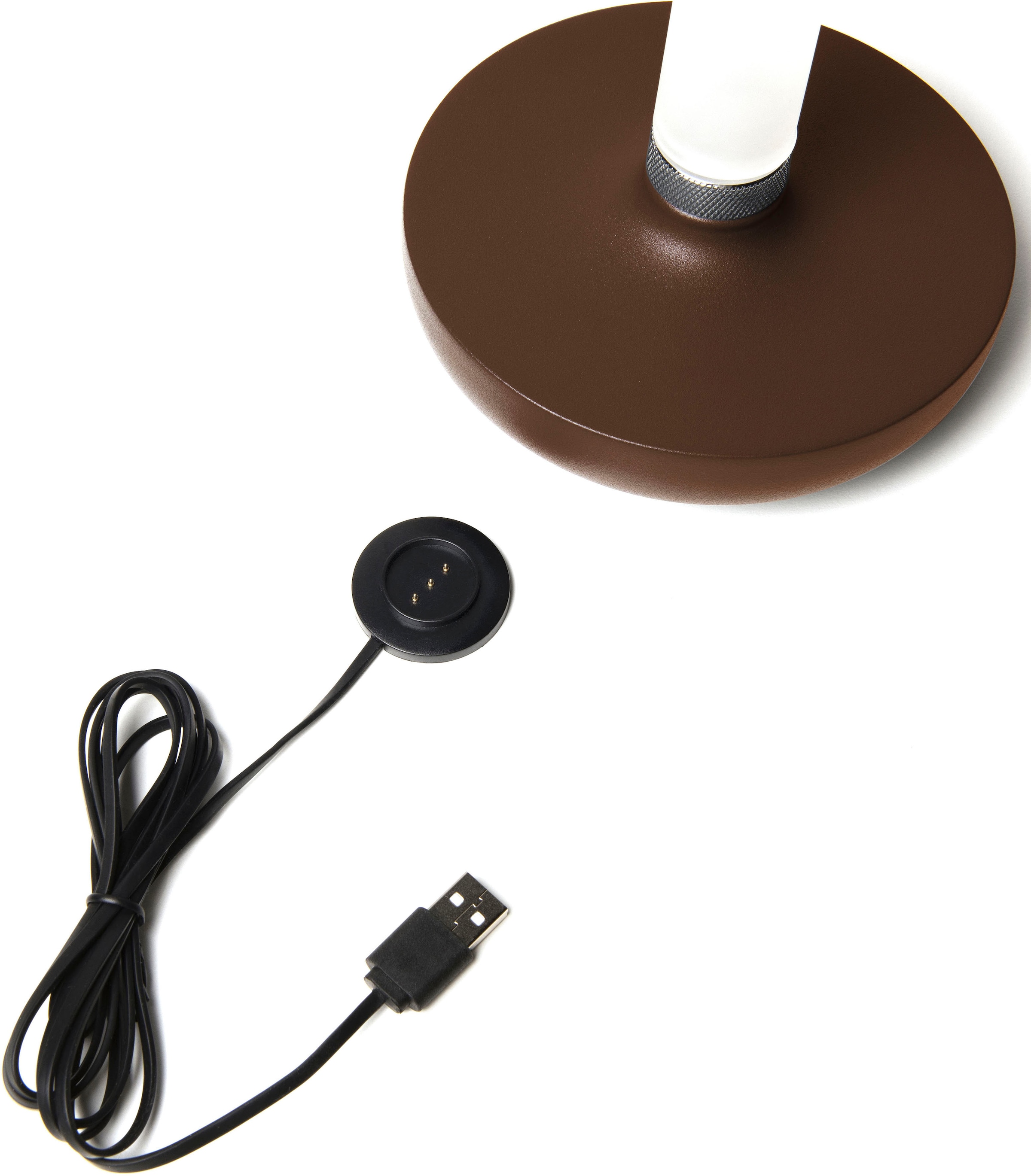 KONSTSMIDE LED Tischleuchte »Biarritz« LED-Modul 2 Stk. Warmweiß Biarritz USB-Tischleuchte, 1800/2700/4000K, dimmbar