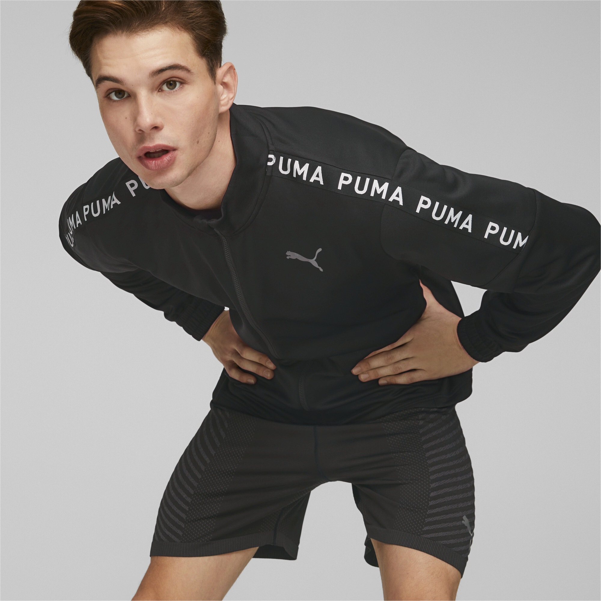 PUMA Trainingsjacke »PUMA Fit Light PWRFLEECE Full-Zip Trainingsjacke Herren«