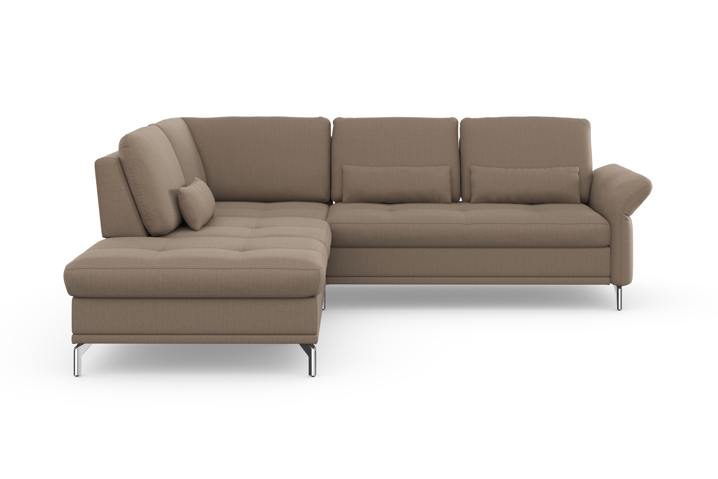 Home affaire Ecksofa "Palm Beach L-Form" Federkern, mit Sitztiefenverstellu günstig online kaufen