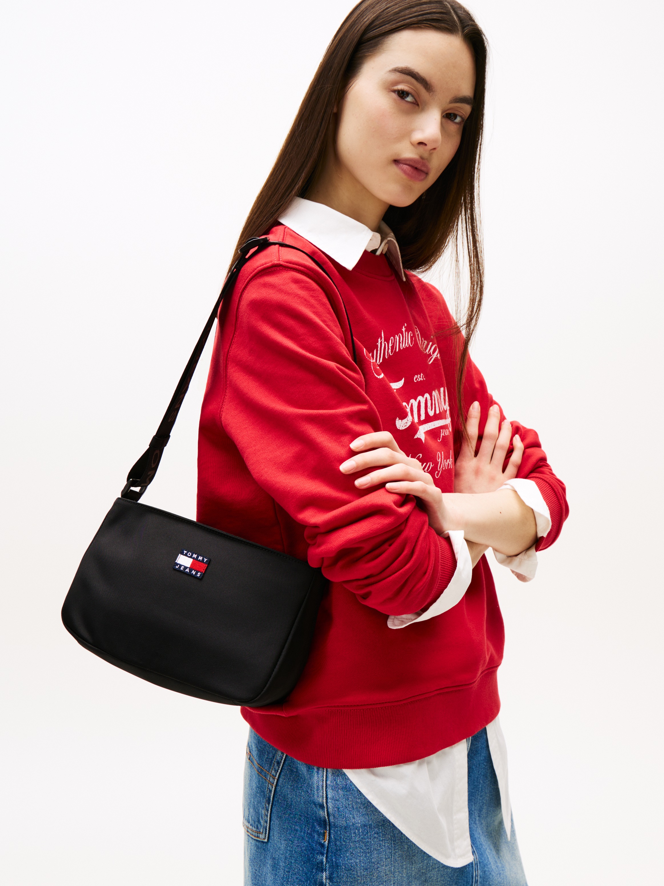 Tommy Jeans Schultertasche "TJW DAILY SHOULDER BAG", Damen Umhängetasche, F günstig online kaufen