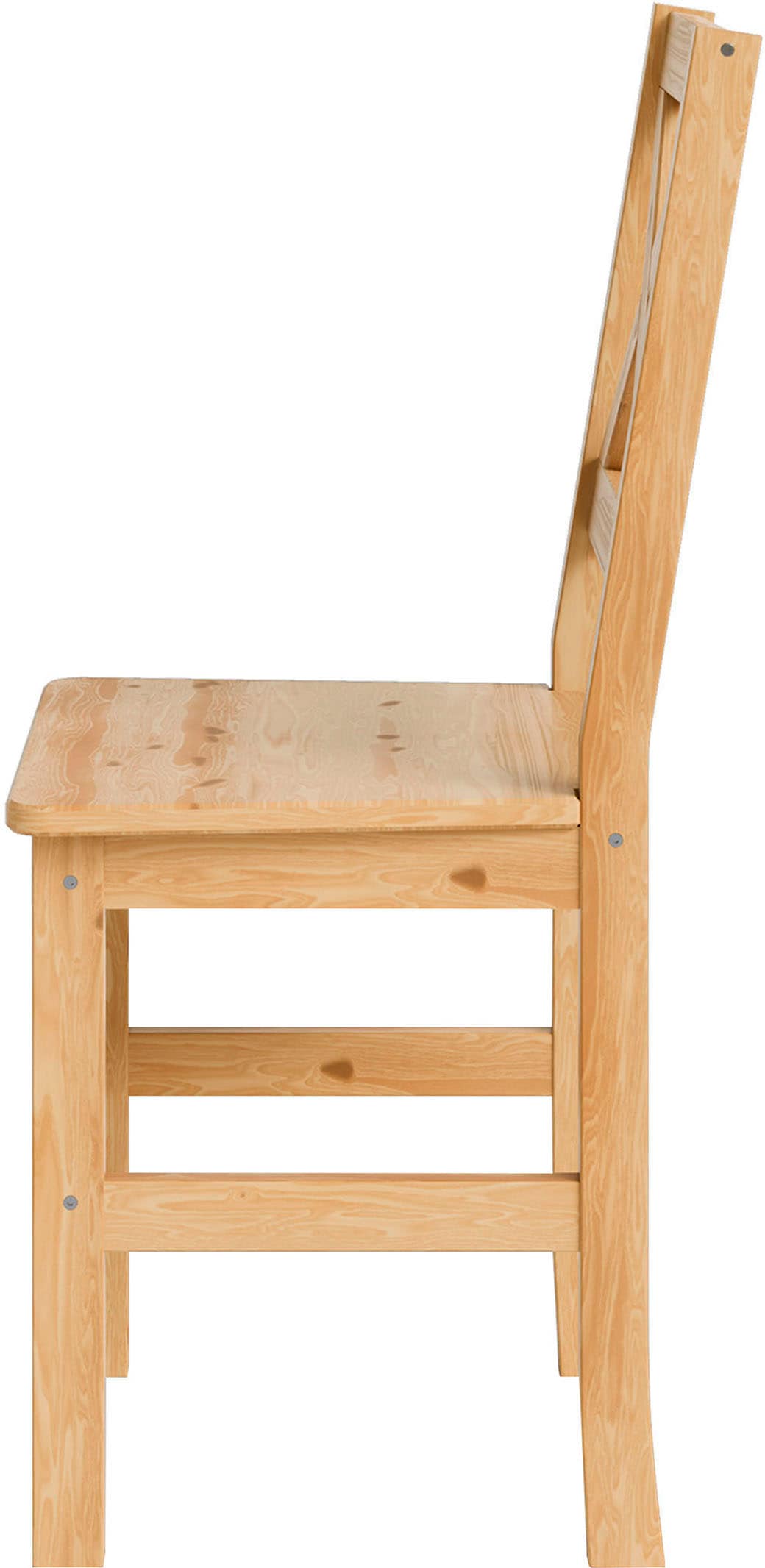 Home affaire Essgruppe »Malmö«, (Set, 5 tlg.), bestehend aus Tisch und Stühlen in Kiefer Massivholz naturfarbig