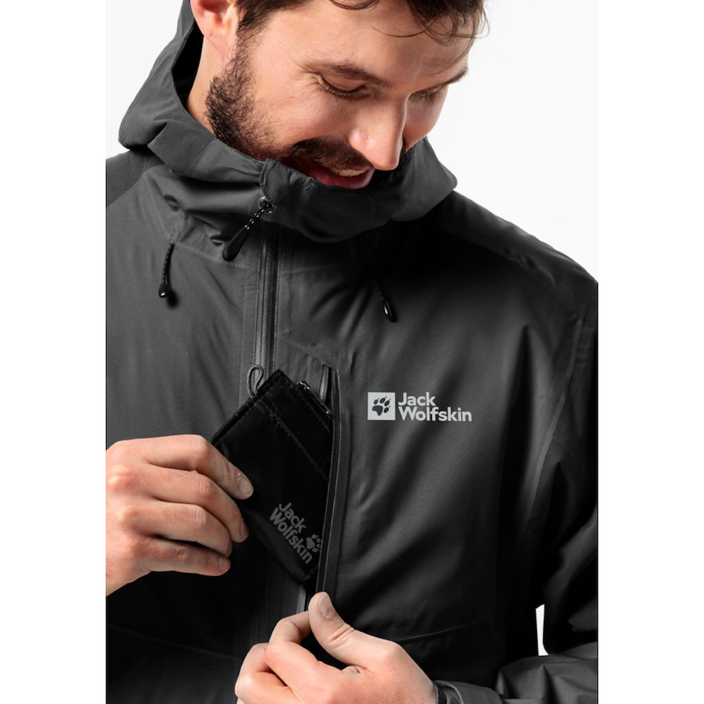 Jack Wolfskin Funktionsjacke »EAGLE PEAK 2L JKT M«, mit Kapuze