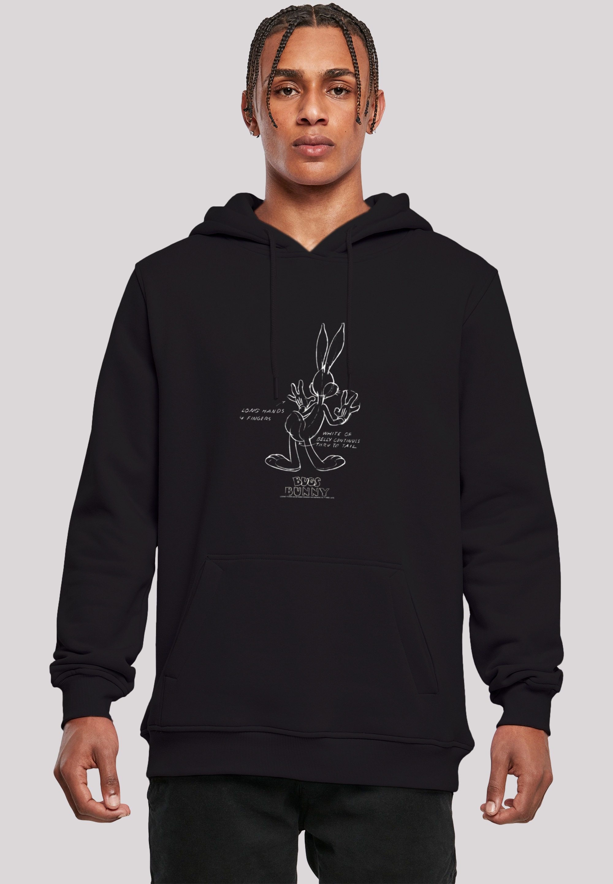 F4NT4STIC Kapuzenpullover "Looney Tunes Bugs Bunny White Belly", Print günstig online kaufen