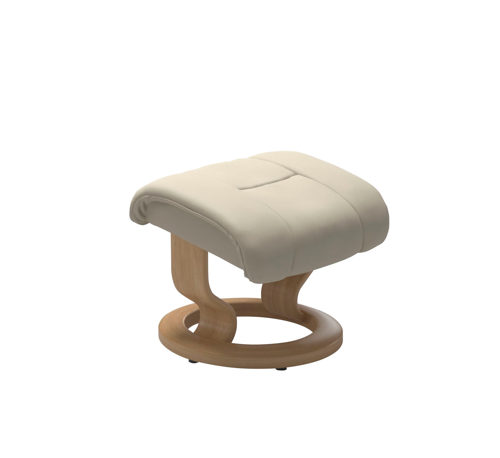 Stressless® Relaxsessel »Reno«, (Set, Relaxsessel mit Hocker), mit Hocker, mit Classic Base, Größe S, M & L, Gestell Eiche