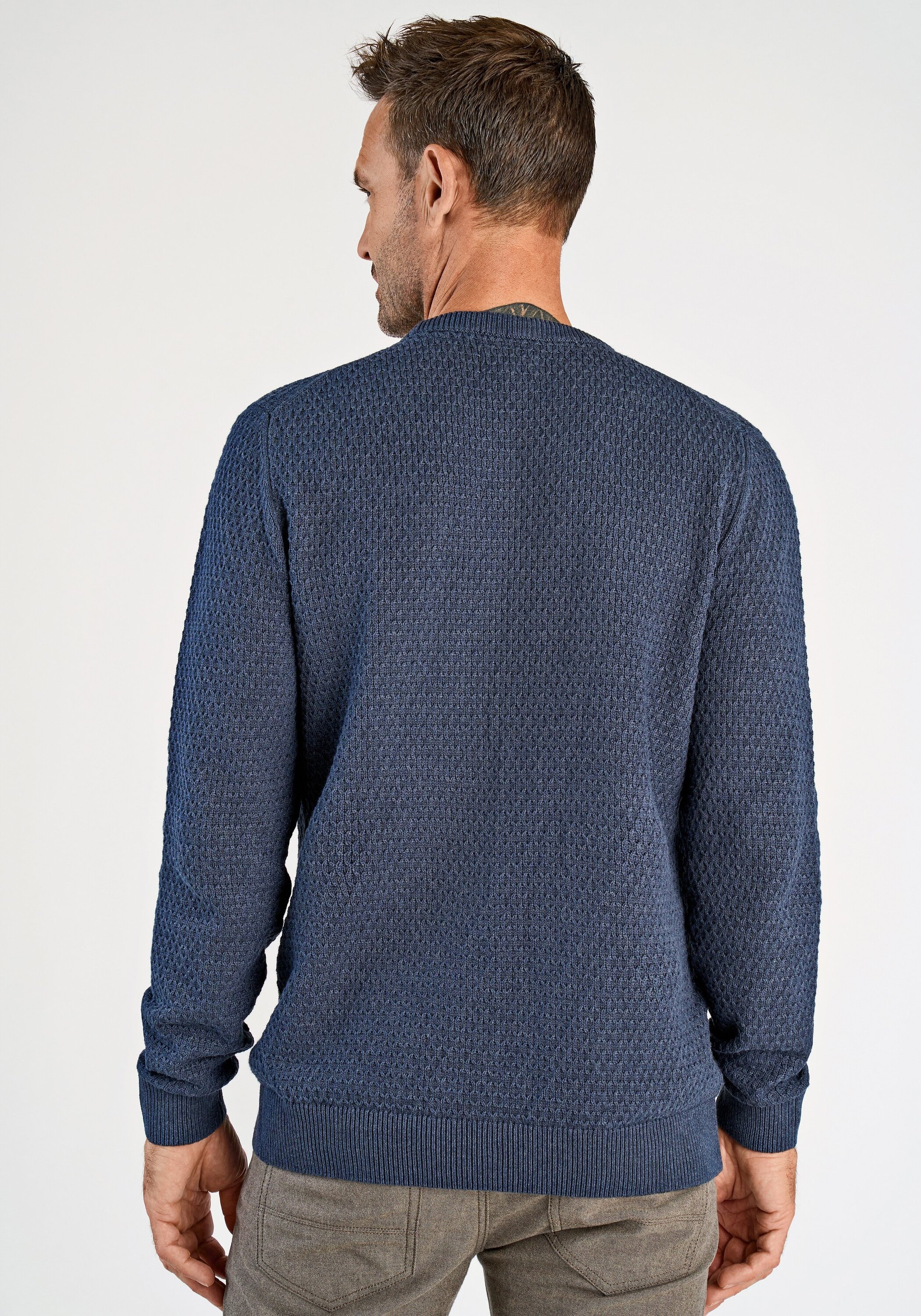 BISON Strickpullover »Strickpullover Comfort Fit«