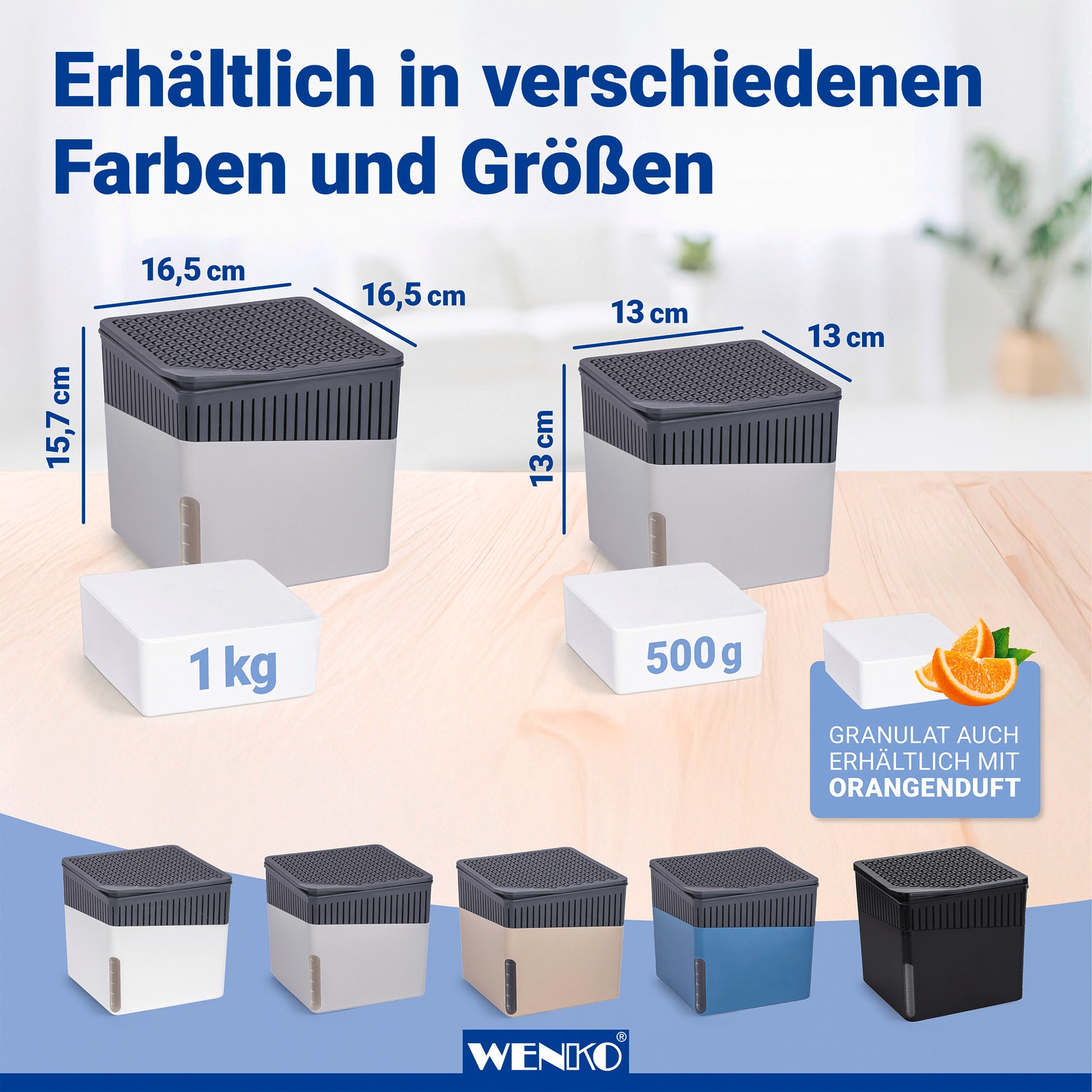 WENKO Luftentfeuchter »Cube« für 80 m³ Räume 1000 g