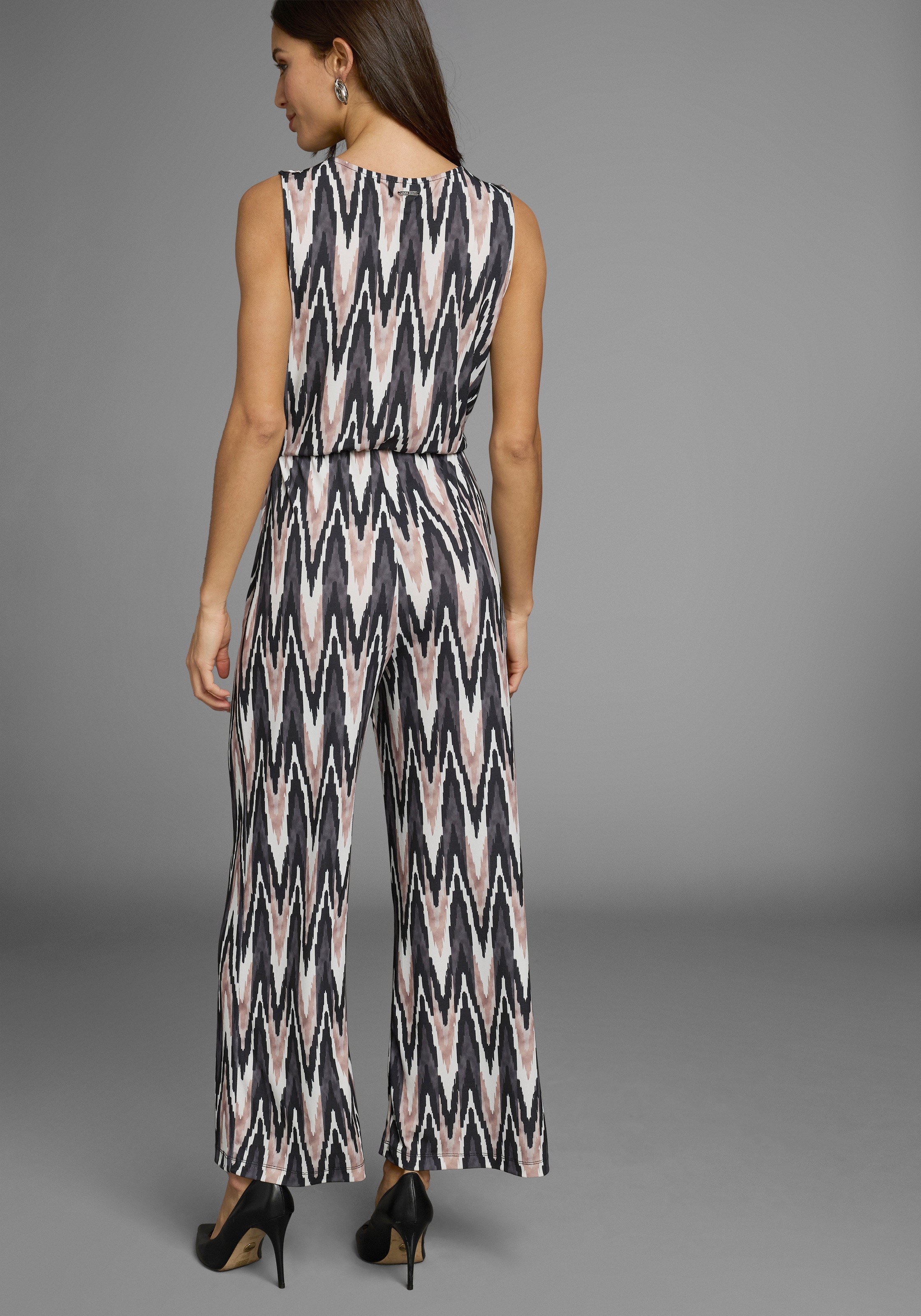 Laura Scott Jumpsuit, Oberteil in Wickeloptik mit elastischen Bund - NEUE K günstig online kaufen