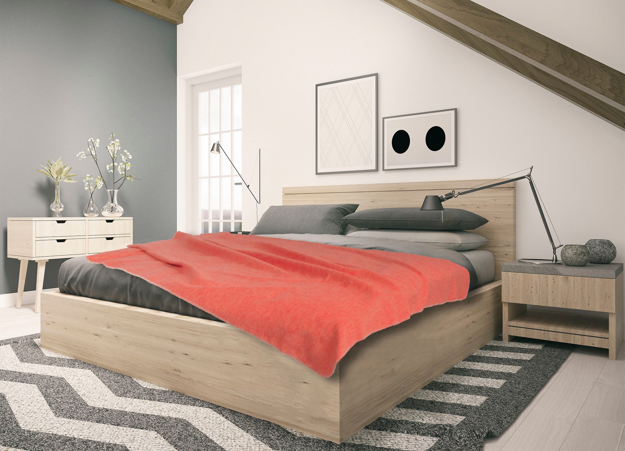 SETEX Wohndecke "Kuscheldecke" mit Ziernaht in Melange-Optik, Kuscheldecke günstig online kaufen