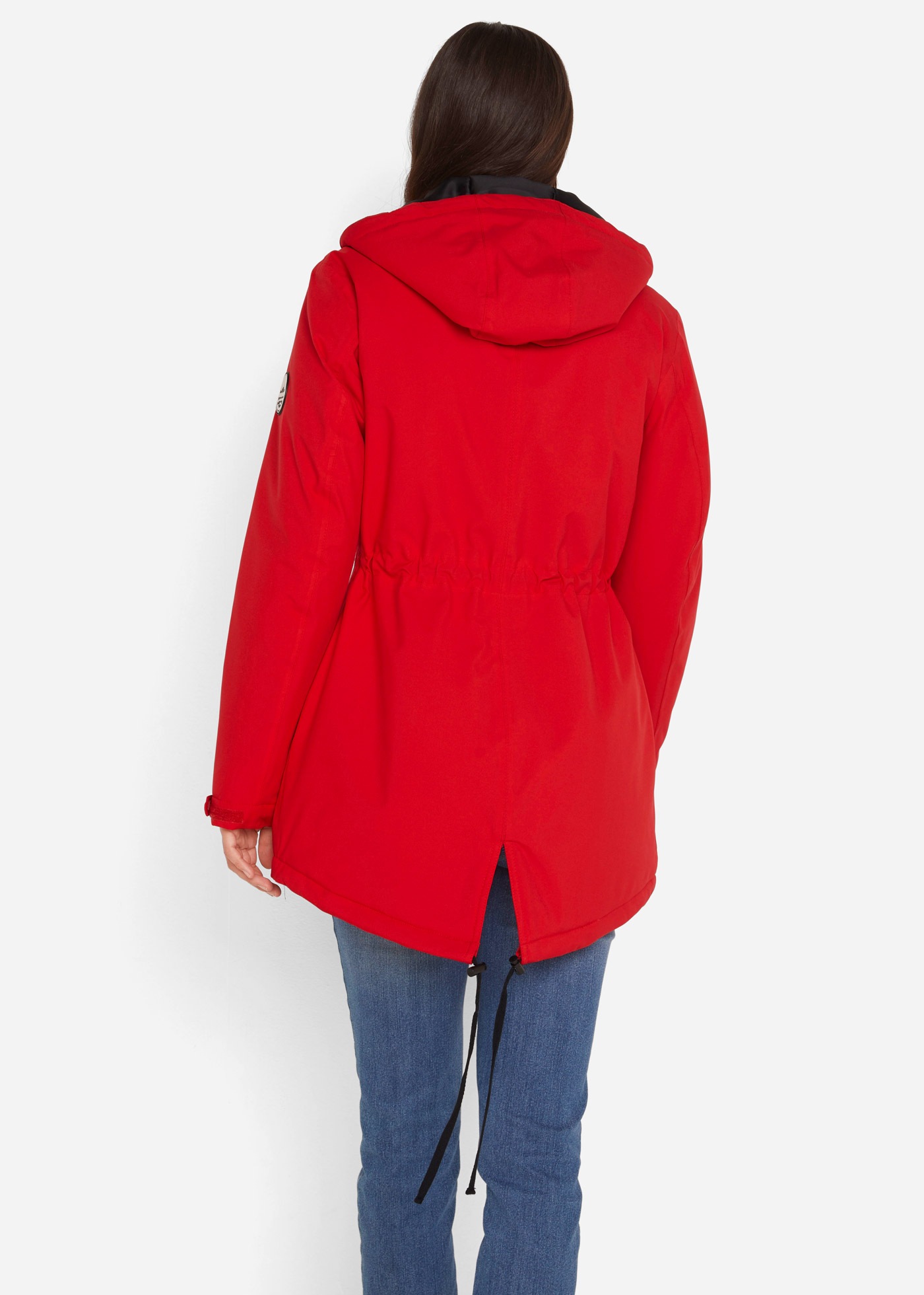 bonprix Funktionsjacke »wasserdichte Funktions-Parka mit Kapuze« mit Kapuze wasserdichter Parka, mit Kapuze, lässig geschnitten, mit Stehkragen