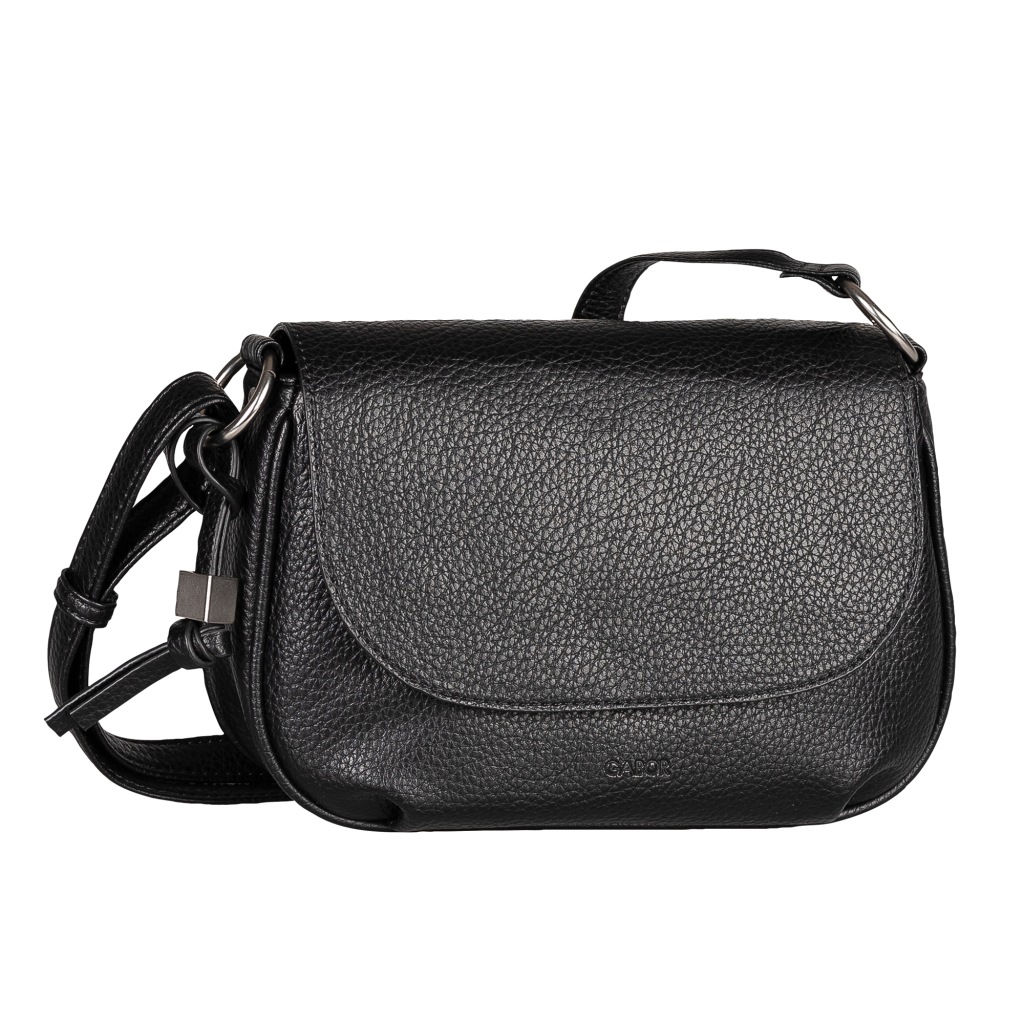 Gabor Satteltasche »Rosina« lässiger Look mit softem Material und markantem Metalldetail am Zipper