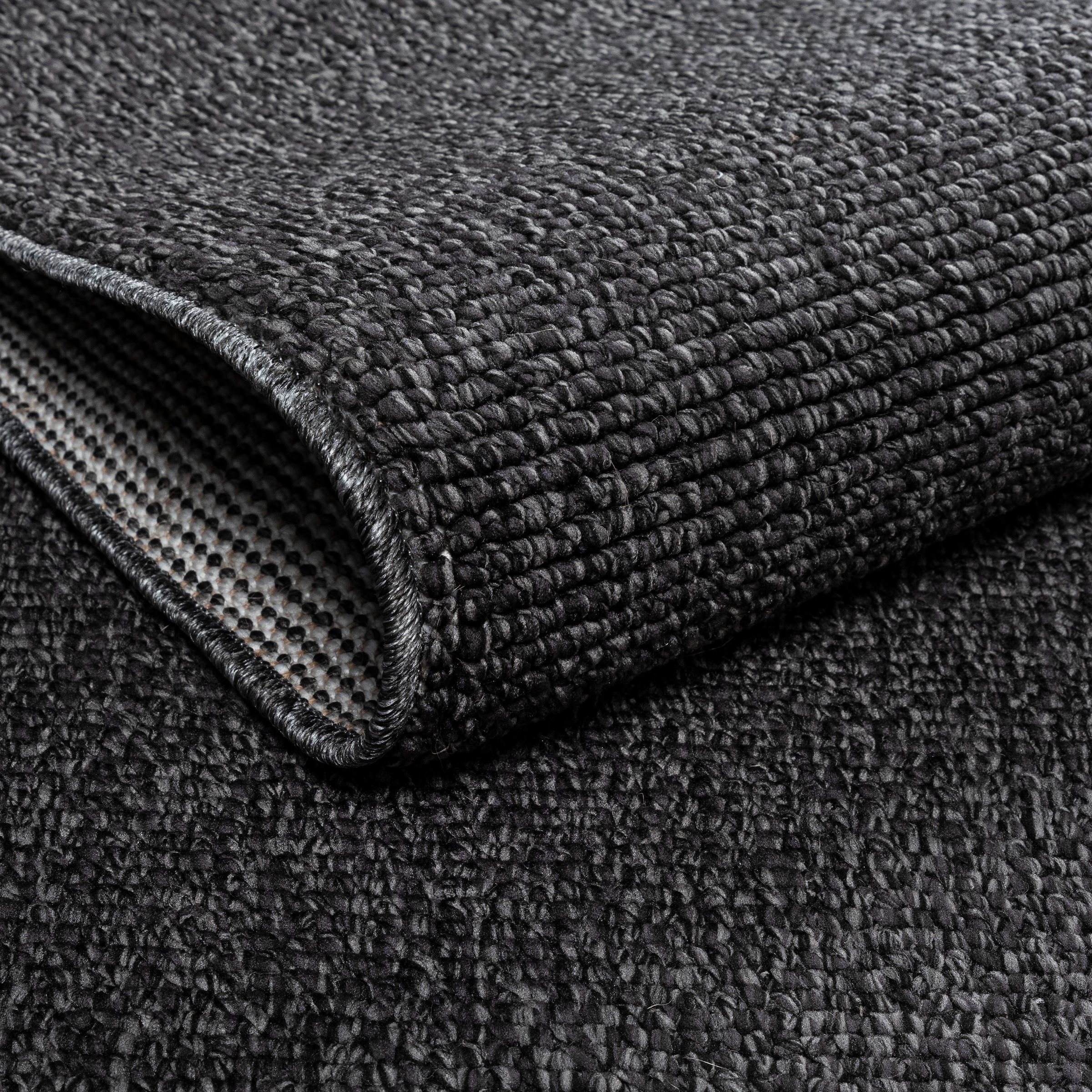 Sanat Teppich »Lora Plus, auch als Läufer«, rechteckig, 5 mm Höhe, Kurzflor, uni, gekettelt, Wohnzimmer, Kinderzimmer