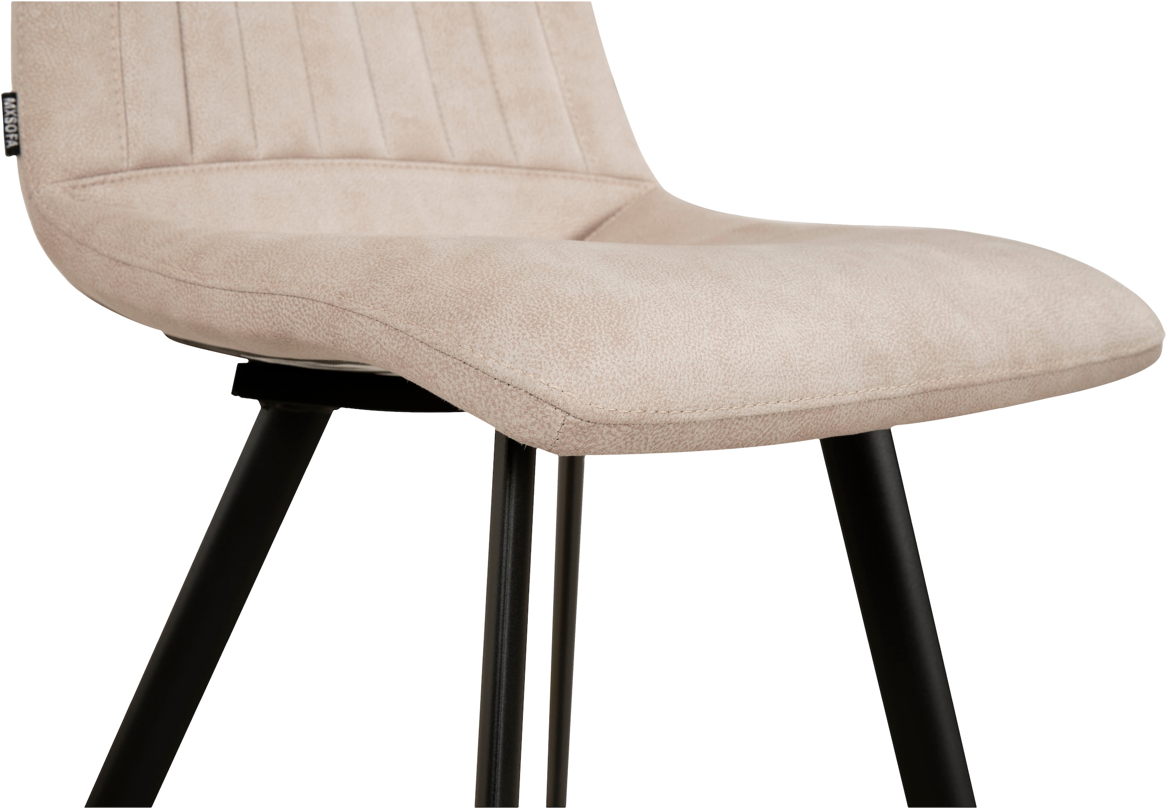 OMG Design Esszimmerstuhl »Pluto«, (Set), 1 St., Stoff, pflegeleichte Microfaser, Lederoptik
