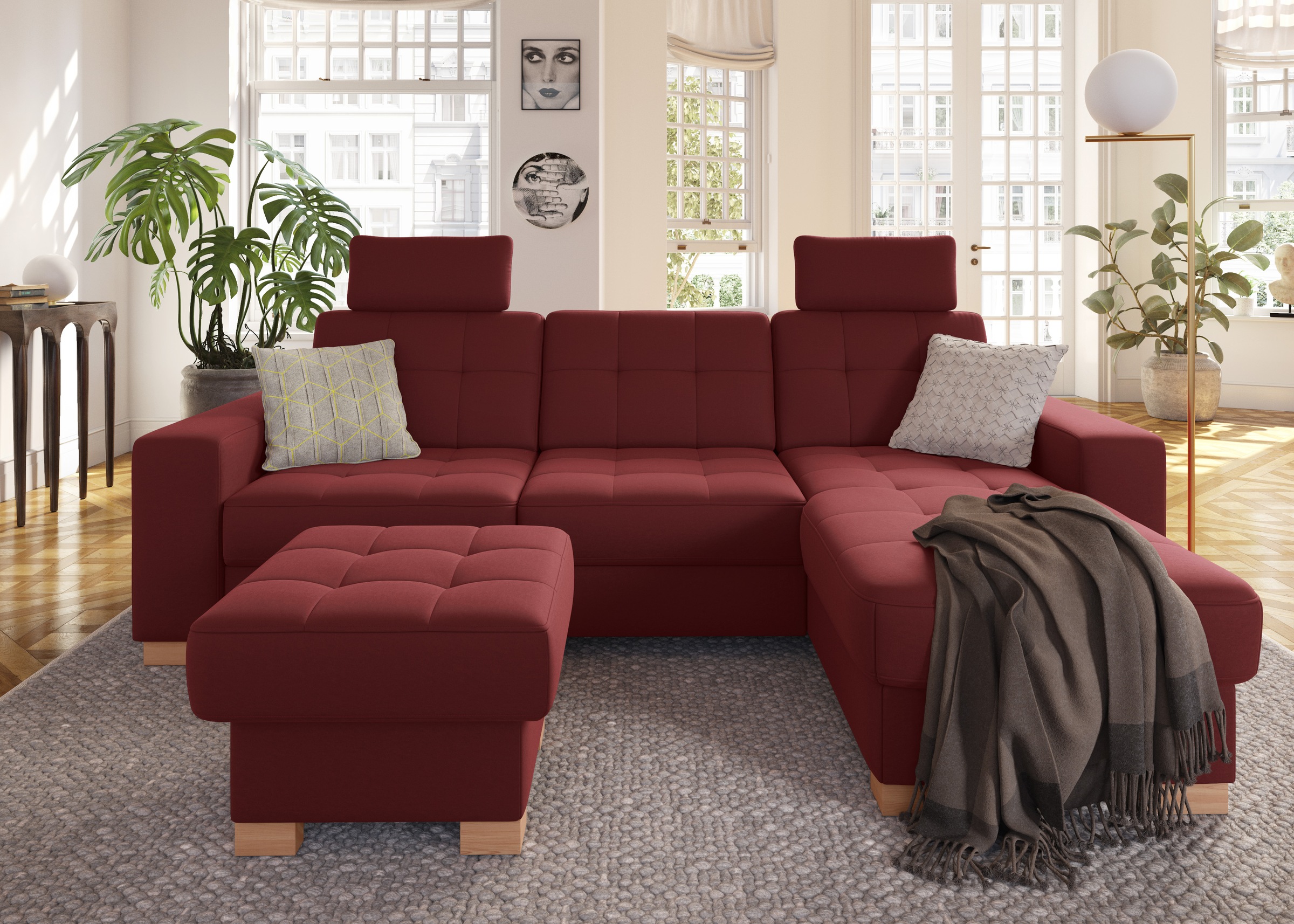 Thumbnail - sit&more Ecksofa "Quincy L-Form" wahlweise mit Bettfunktion und Bettkasten