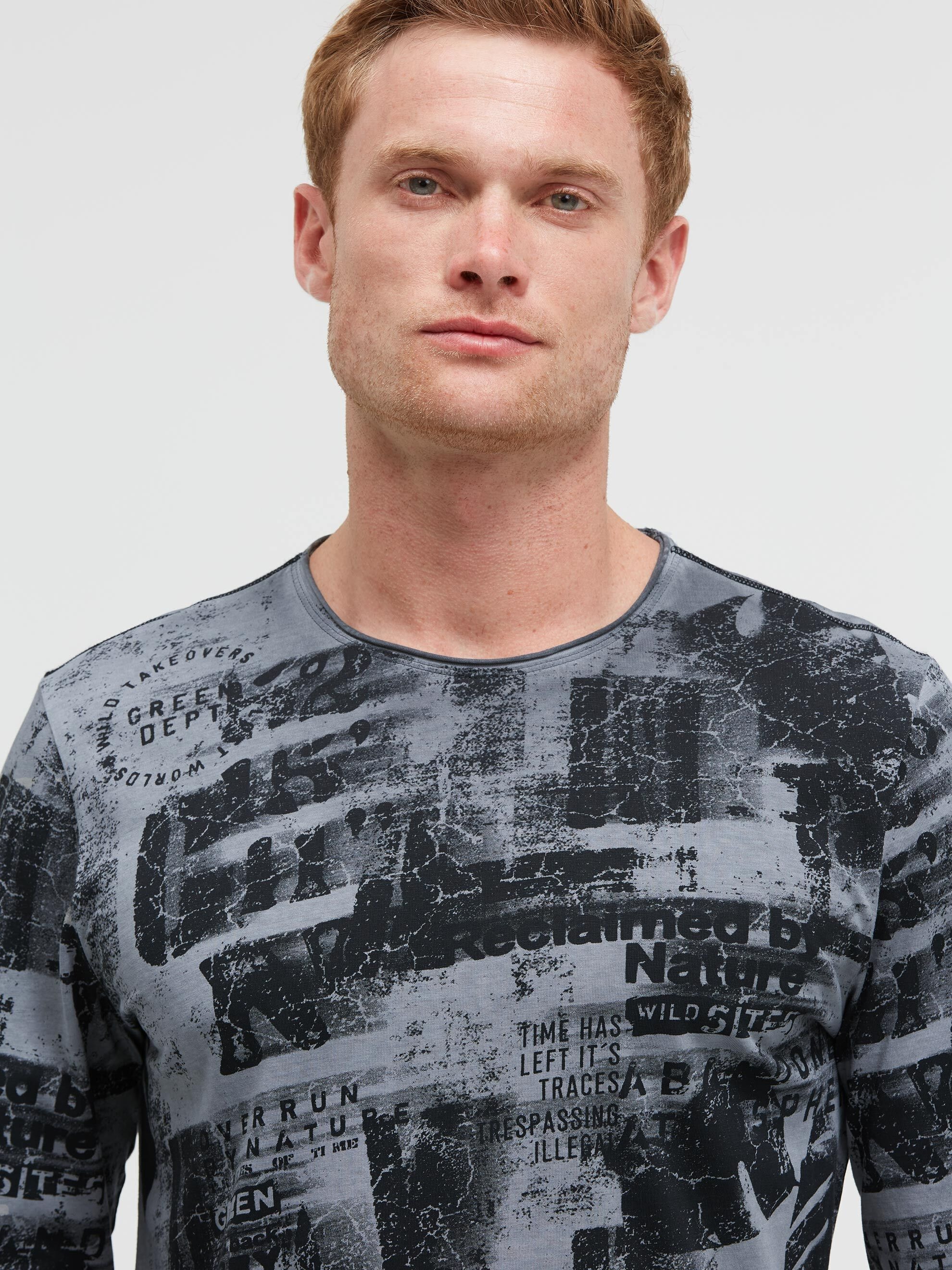 CAMP DAVID Rundhalsshirt mit All Over-Print