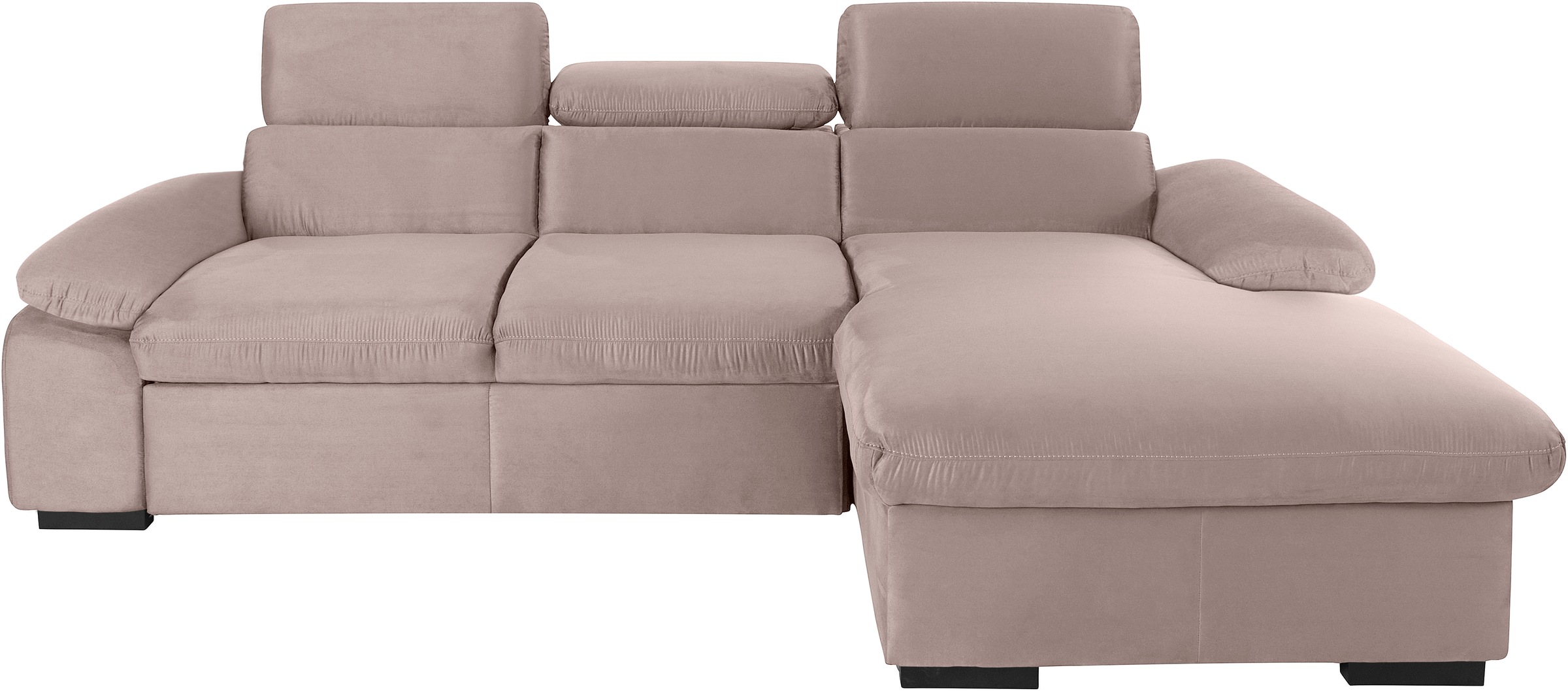 COTTA Ecksofa "Lola L-Form mit Kopfteilfunktion & Hocker" wahlweise mit Bet günstig online kaufen