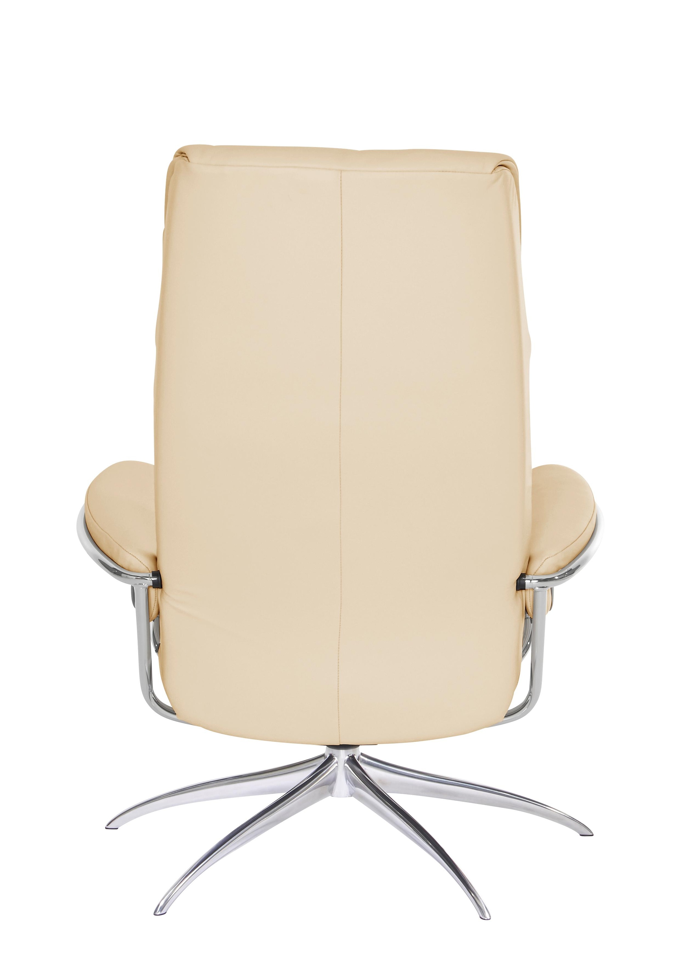 Stressless® Relaxsessel »London«, (Set, Relaxsessel mit Hocker), mit Hocker, High Back, mit Star Base, Gestell Chrom