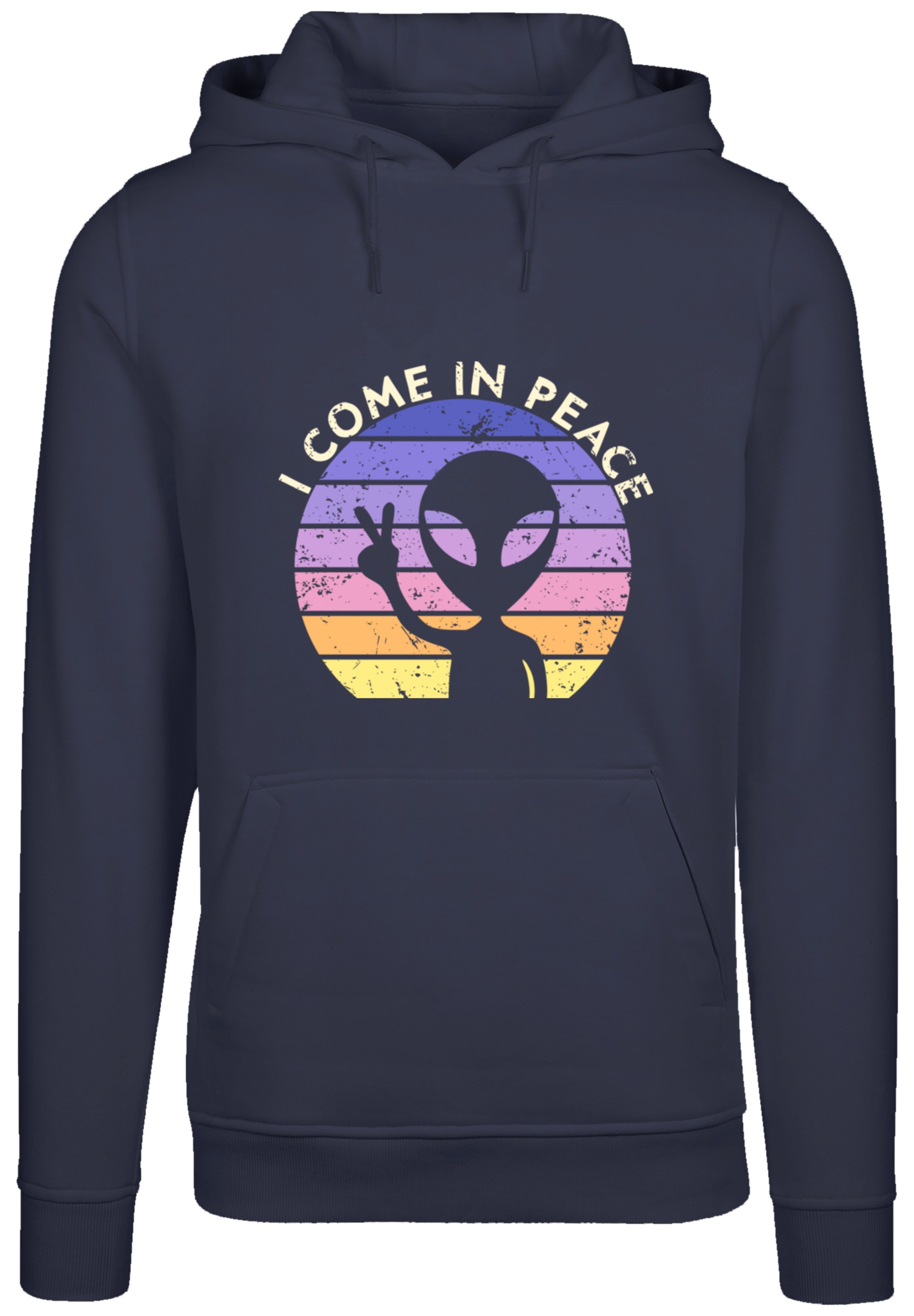 F4NT4STIC Kapuzenpullover »Alien Peace Sunset«, Premium Qualität