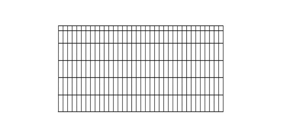 KRAUS Doppelstabmattenzaun »Dino-Pro DS-60x40«, anthrazit, 100 cm hoch, 2 m Verlängerungsmatte, 1 Pfosten