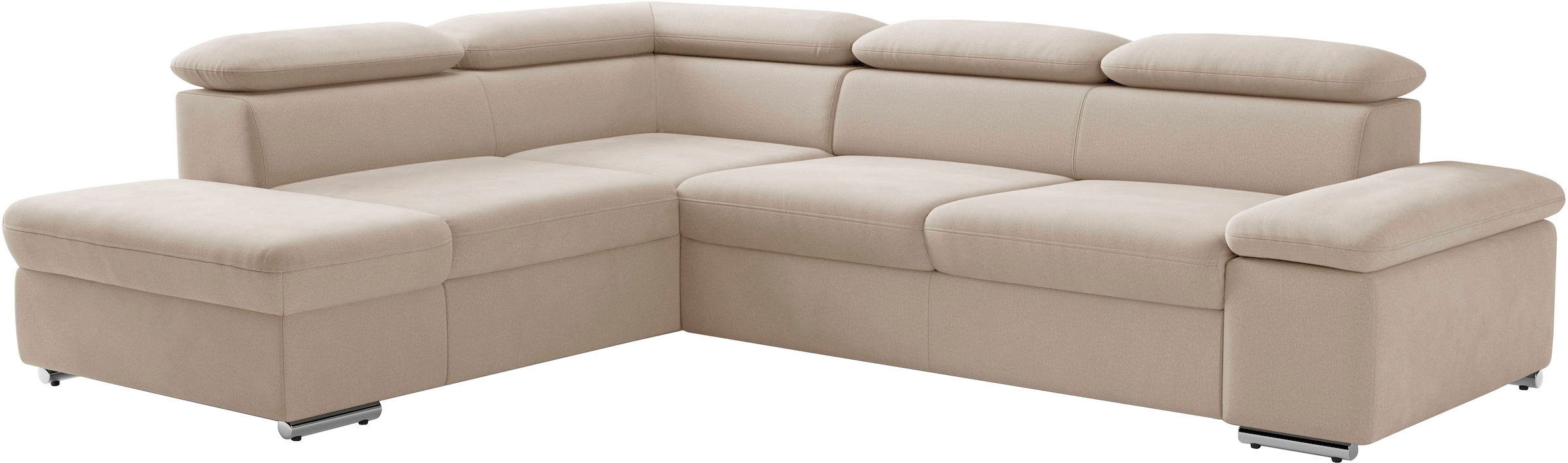 sit&more Ecksofa »Valantine L-Form, B: 272 cm« mit Arm- & Kopfteilverstellung, optional mit Bettfunktion