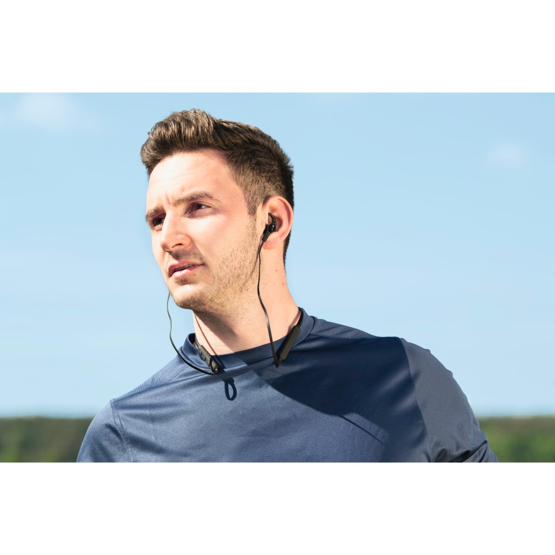 Hama Bluetooth-Kopfhörer »Sport Bluetooth® Kopfhörer Ear, | Reichweite 10 Sprachassistenten, Lautstärkeregler, In Mikrofon, ultraleicht«, Schwarz, BAUR Bluetooth-HFP, A2DP 5.0 Freisprechfunktion-Sprachsteuerung, m, Rufannahmetaste Bluetooth-AVRCP
