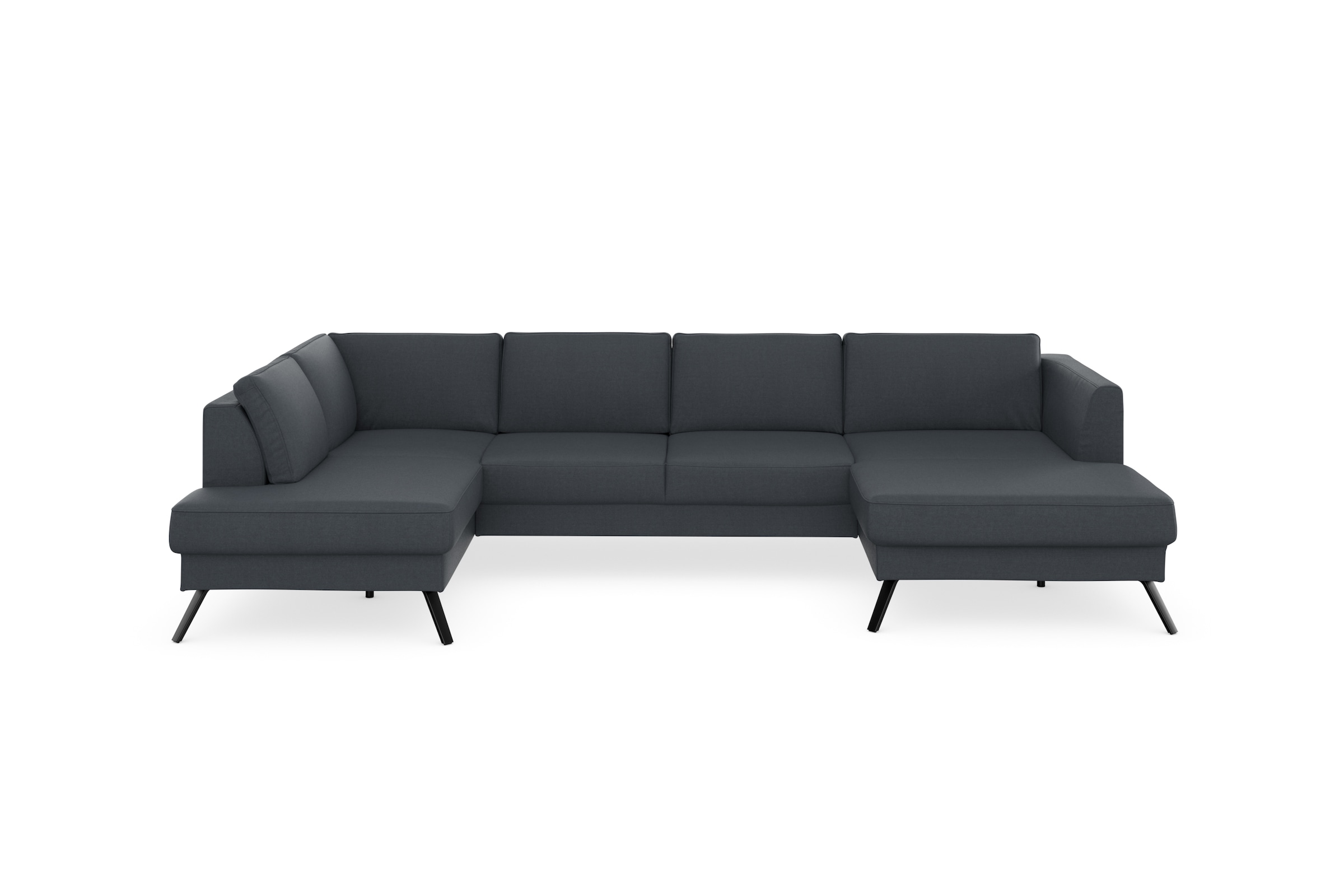 sit&more Wohnlandschaft »Lindholm U-Form«, mit Sitztiefenverstellung und Federkern