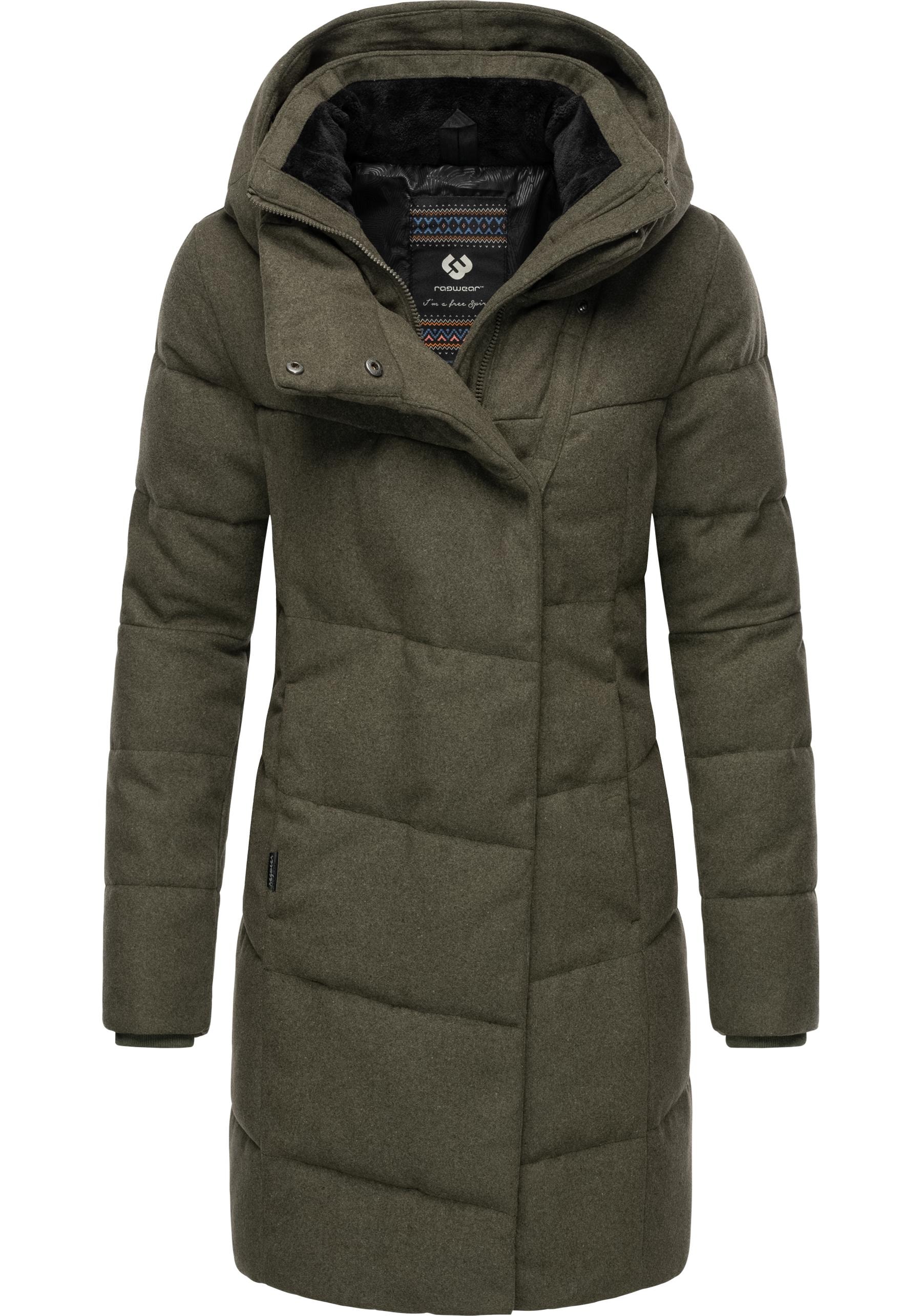 Ragwear Wintermantel "Pavla Coat", stylischer Damen Steppmantel in Woll-Optik