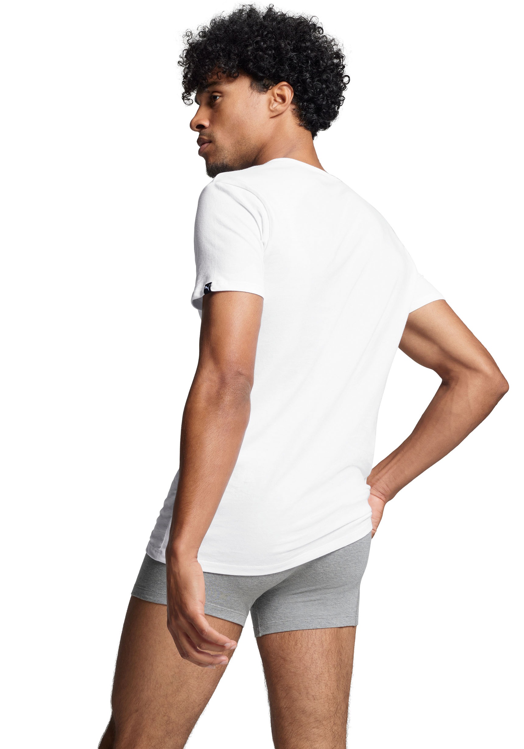Thumbnail - PUMA T-Shirt 2er-Pack, Rundhalsausschnitt, Kurzarm, Regular Fit, elastisch