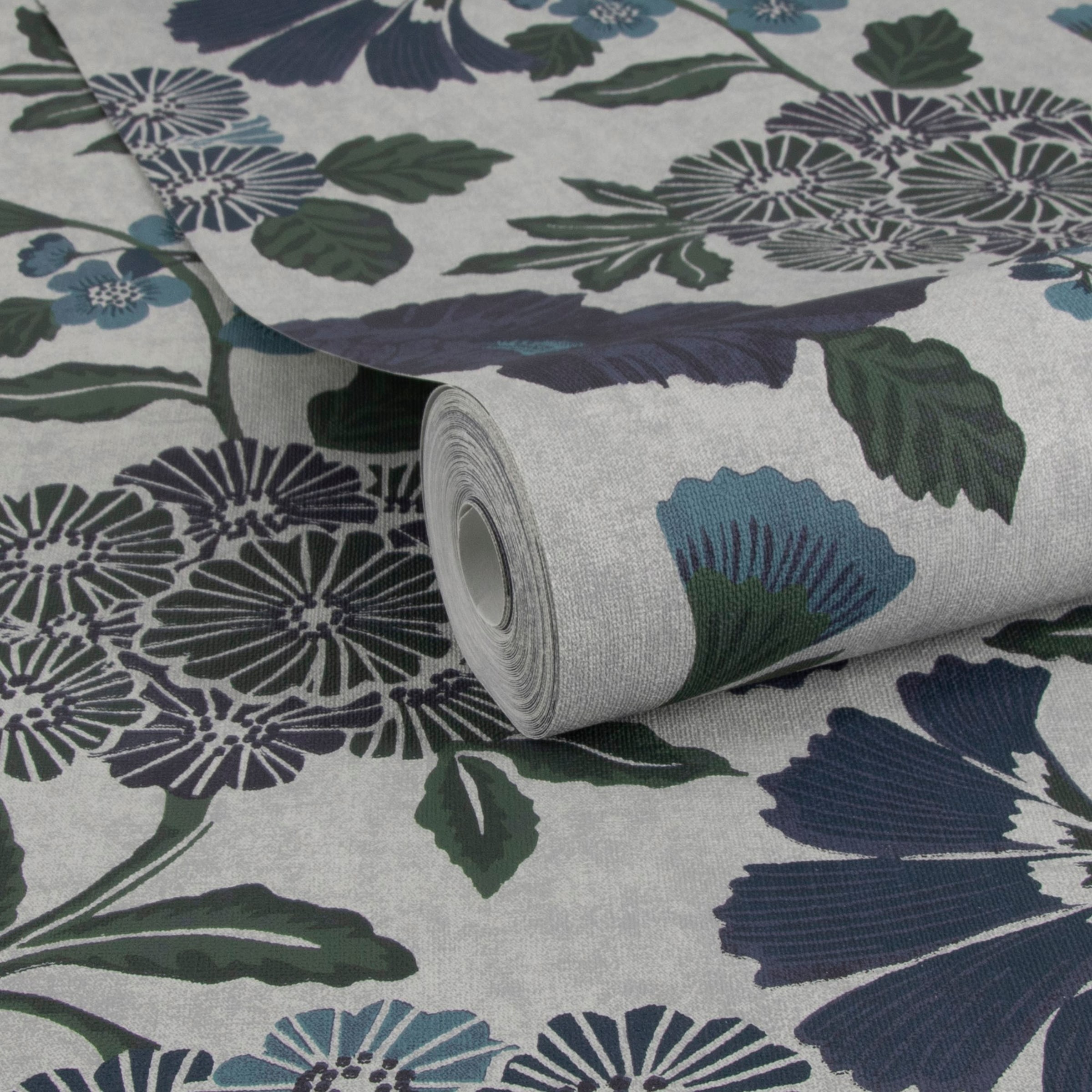 Superfresco Easy Vliestapete »Superfresco Easy Vliestapete Berkely Blau« botanisch aufgeschäumt Superfresco Easy Vliestapete Berkely Blau