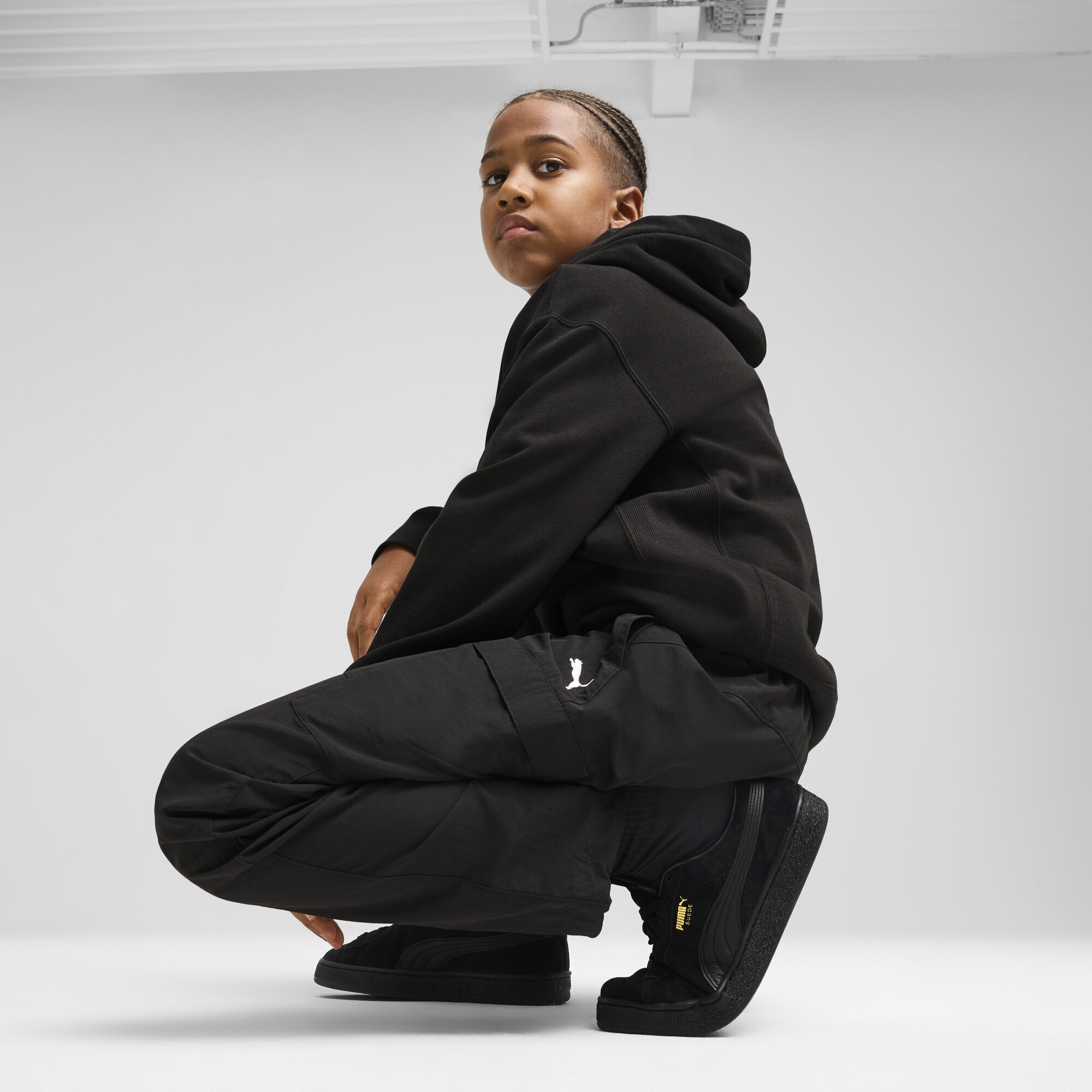 PUMA Sporthose »WARDROBE ESS Relaxed Gewebte Cargohose Jungen«