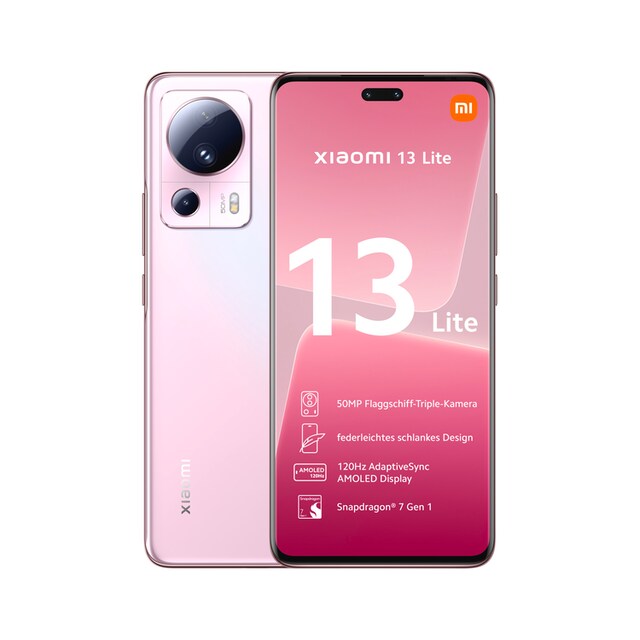 Xiaomi Smartphone »13 Lite 8GB+128GB«, Schwarz, 16,65 cm/6,55 Zoll, 128 GB  Speicherplatz, 50 MP Kamera | BAUR