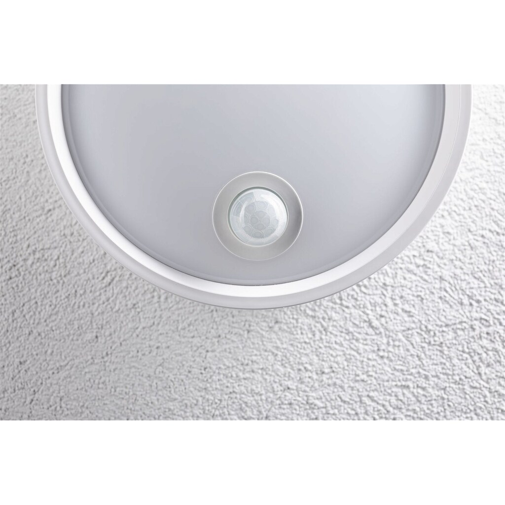 Paulmann LED Außen-Wandleuchte »Platomo IP44 rund 180mm 3000K 14,5W 1200lm 230V Kunststoff«, 1 flammig-flammig