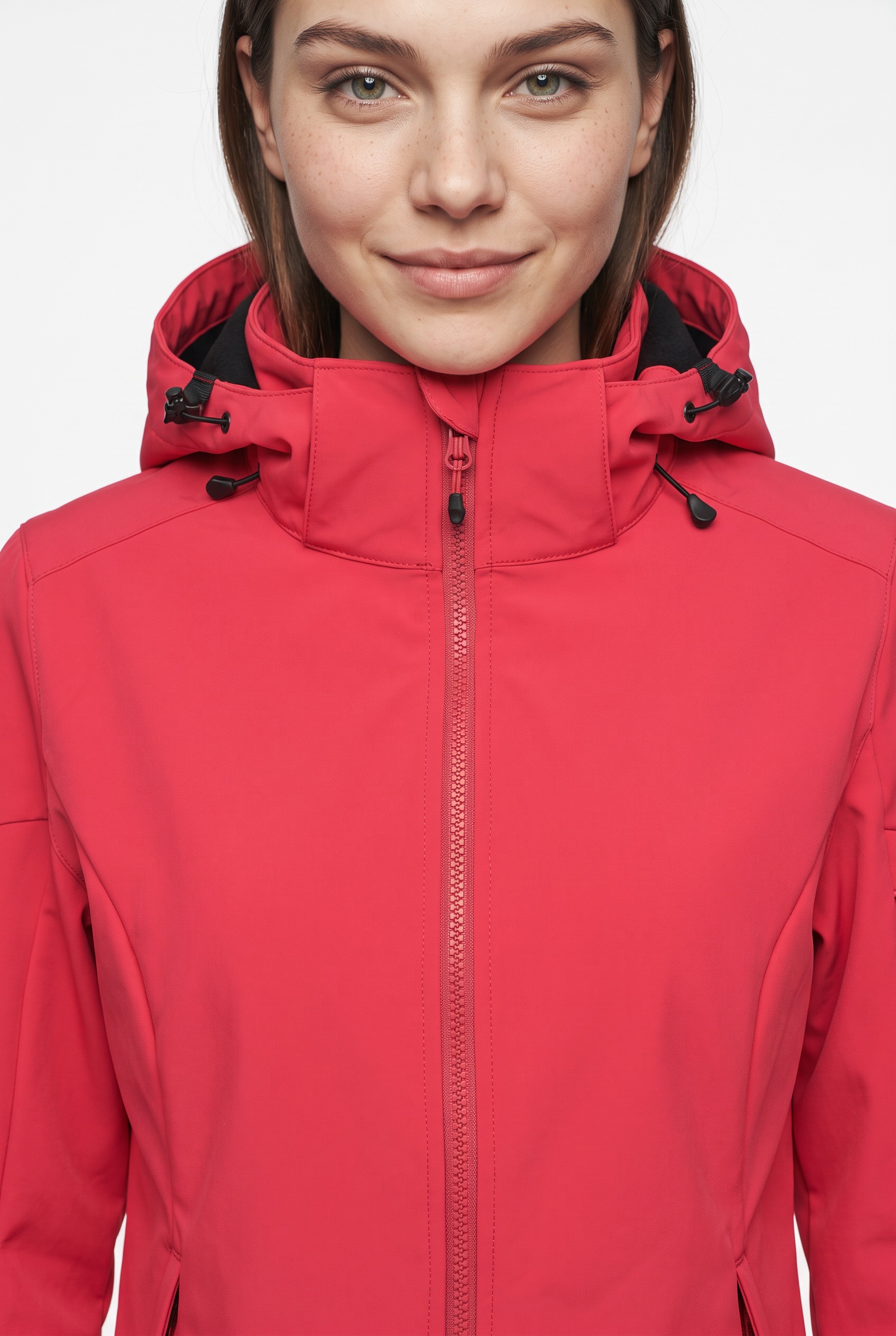 Icepeak Softshelljacke »D SOFTSHELLJACKE BATHGATE« mit Kapuze Reißverschluss- und Ärmeltasche, atmungsaktiv, wasserabweisend