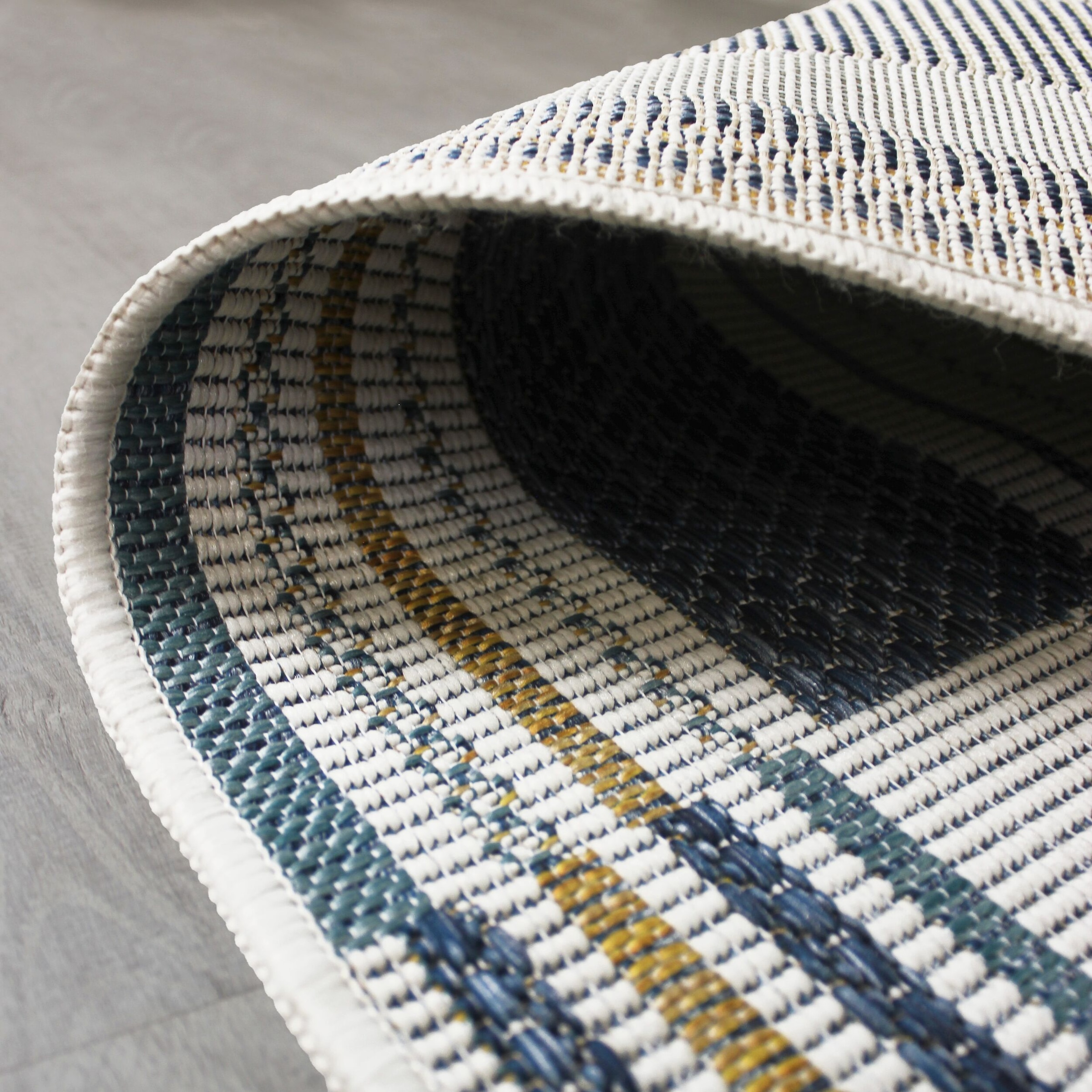 FLAIR RUGS Teppich »Rosco Geo«, rechteckig, 4 mm Höhe, Rosco Geometrischer Teppich für drinnen und draußen