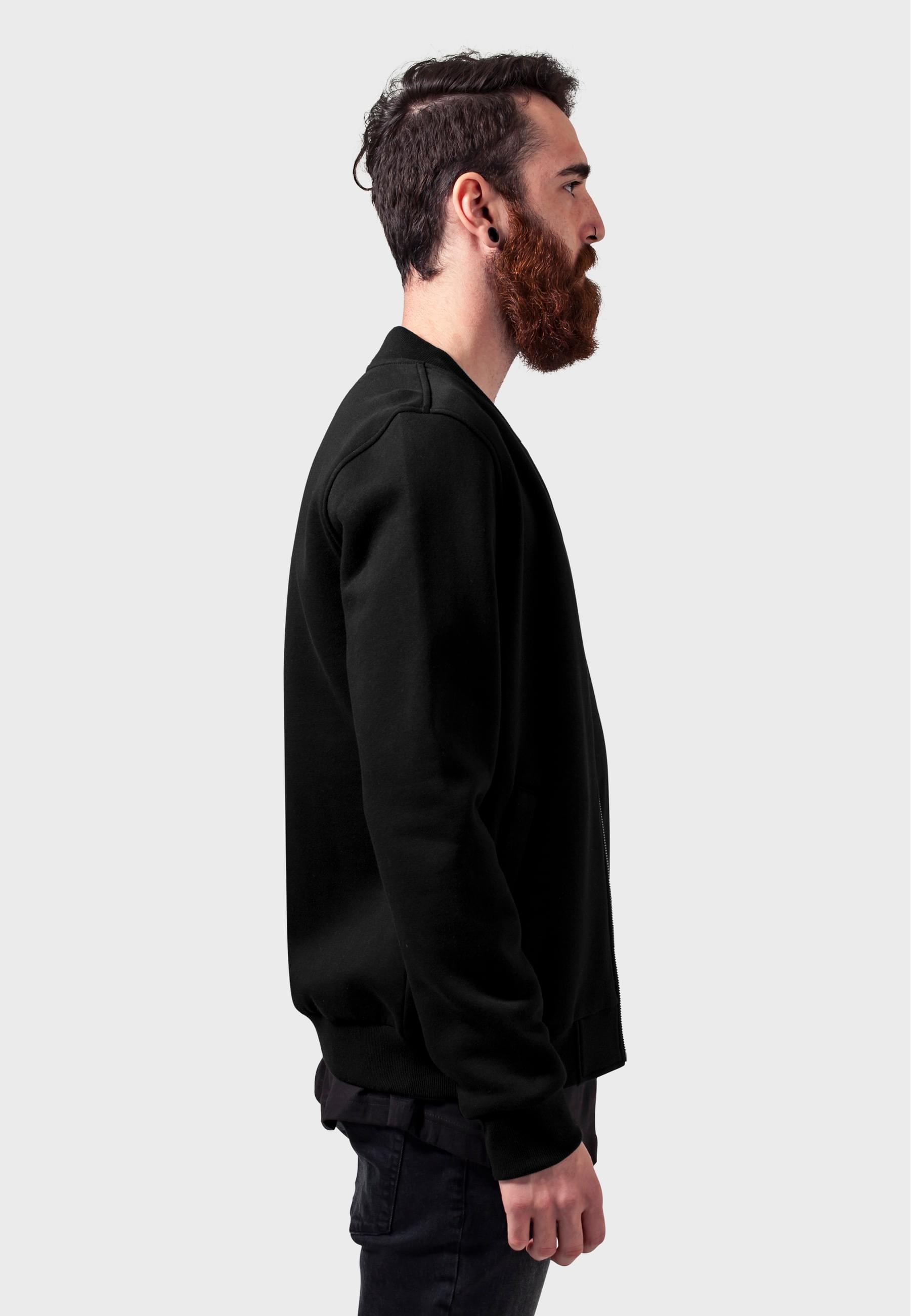 URBAN CLASSICS Anorak »Urban Classics Herren Sweat Bomber Jacket« 1 Stk. tlg. ohne Kapuze