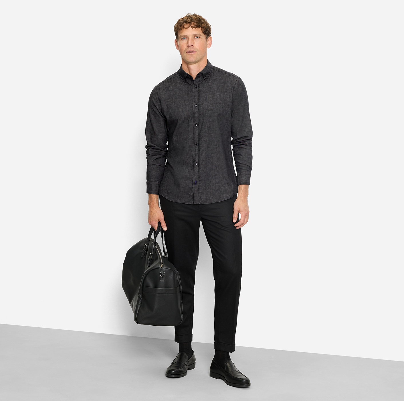 OLYMP Langarmhemd Button-down-Kragen, regular fit, casual