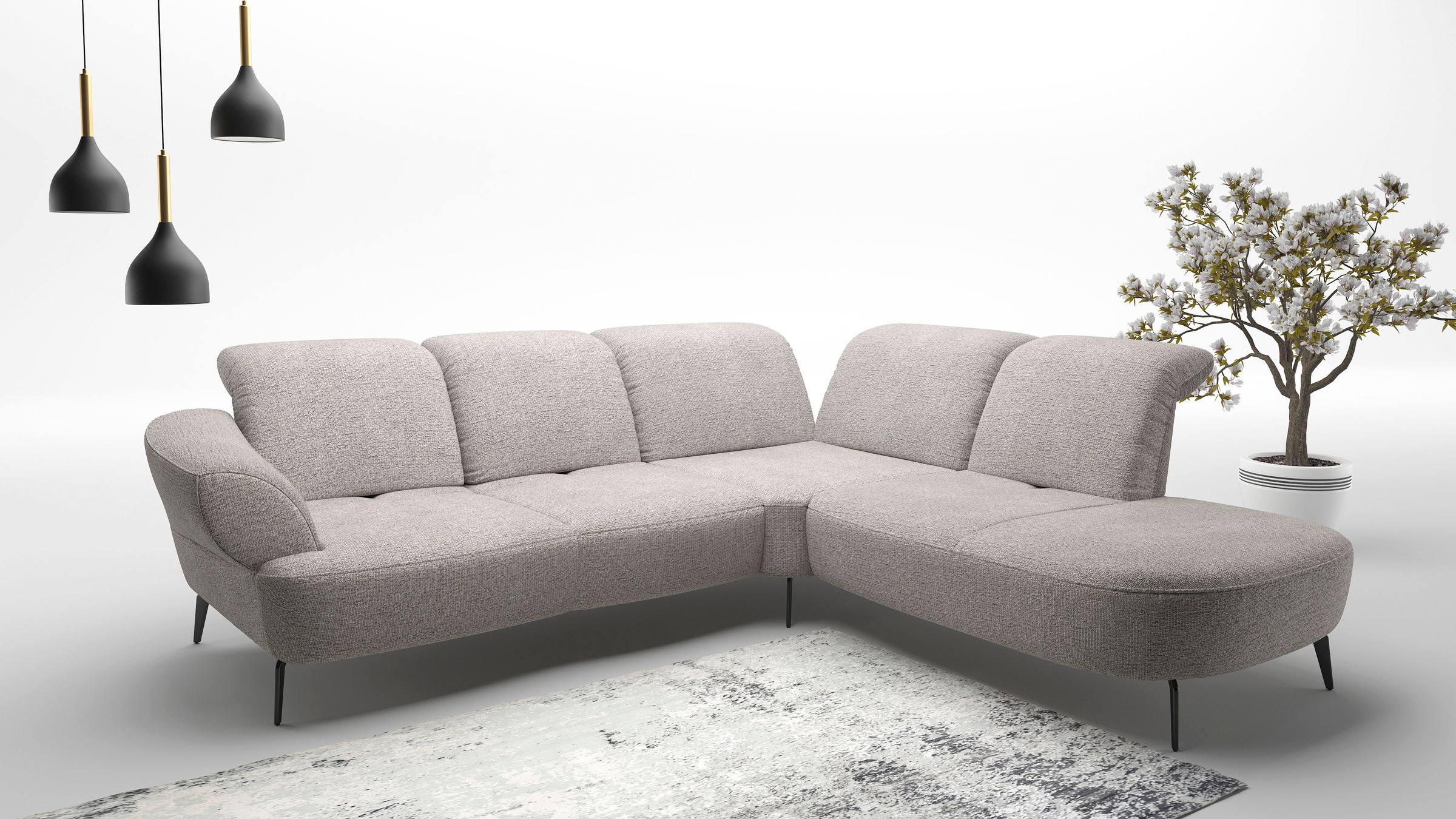 sit&more Ecksofa "Dance, L-Form, inkl. Sitztiefenverstellung", inkl. Click& günstig online kaufen