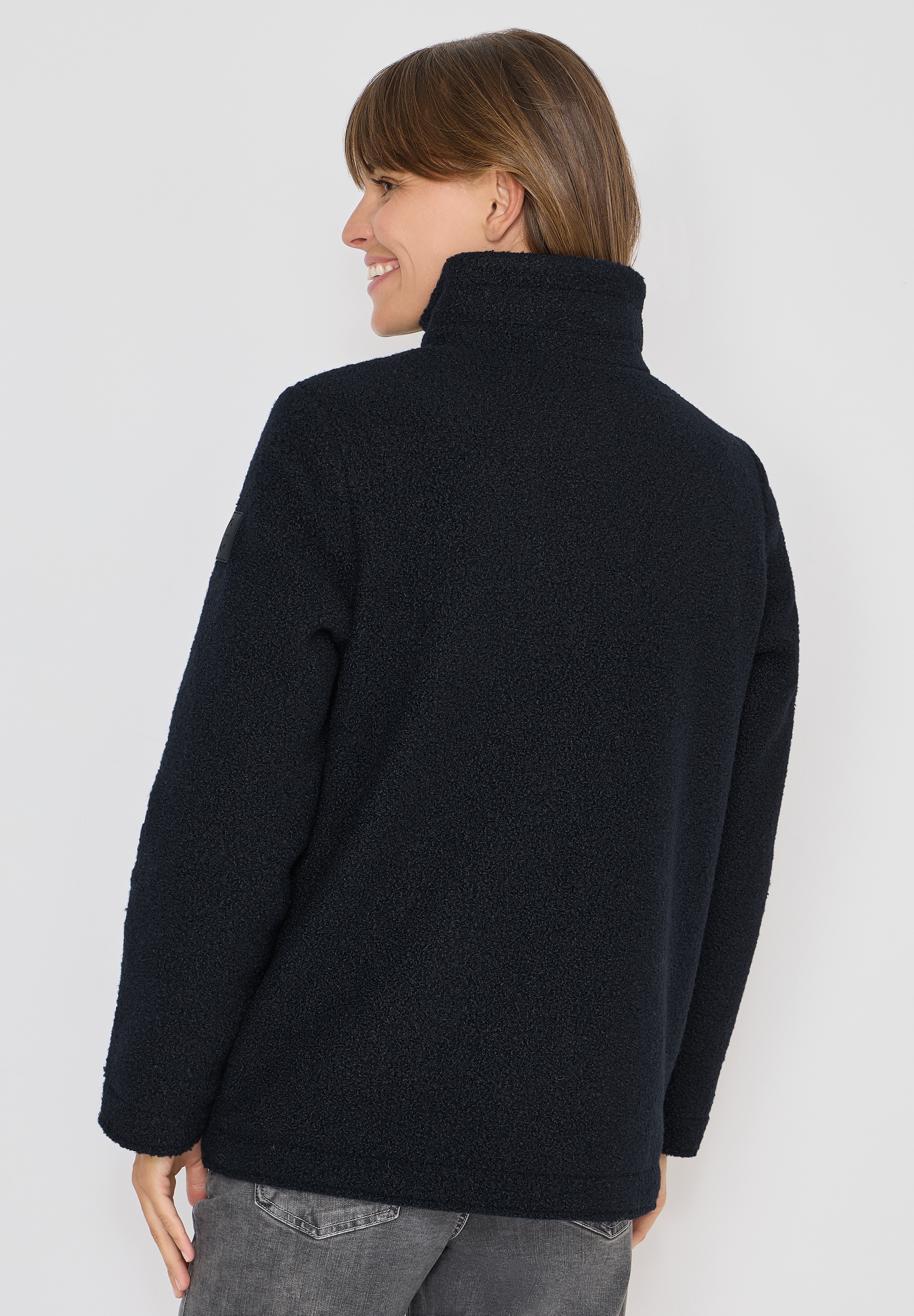 Cecil Fellimitatjacke ohne Kapuze mit Stehkragen günstig online kaufen