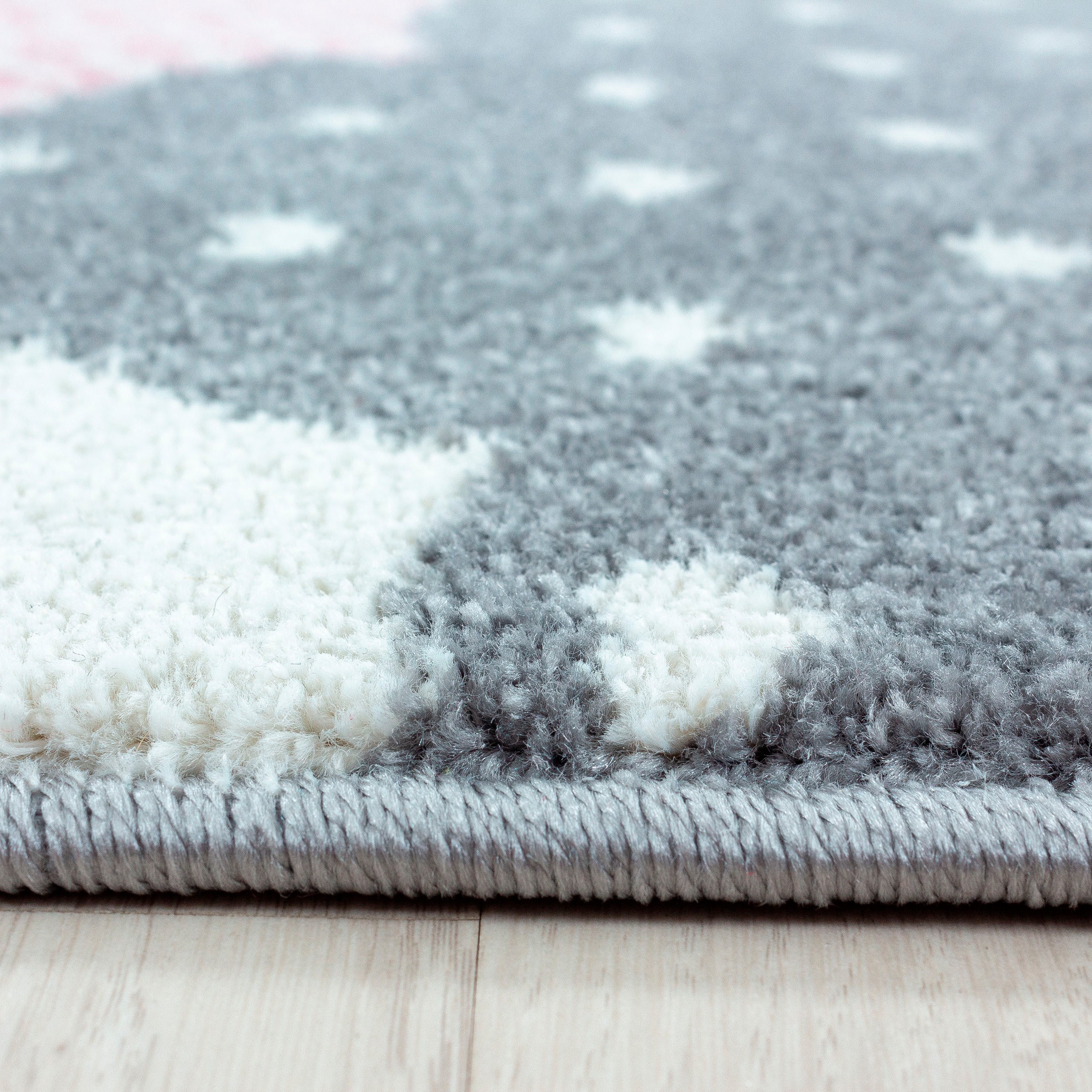 Ayyildiz Teppiche Kinderteppich »Bambi 820«, rund, 11 mm Höhe, auch in rechteckig, Wolken Motiv, Kurzflor