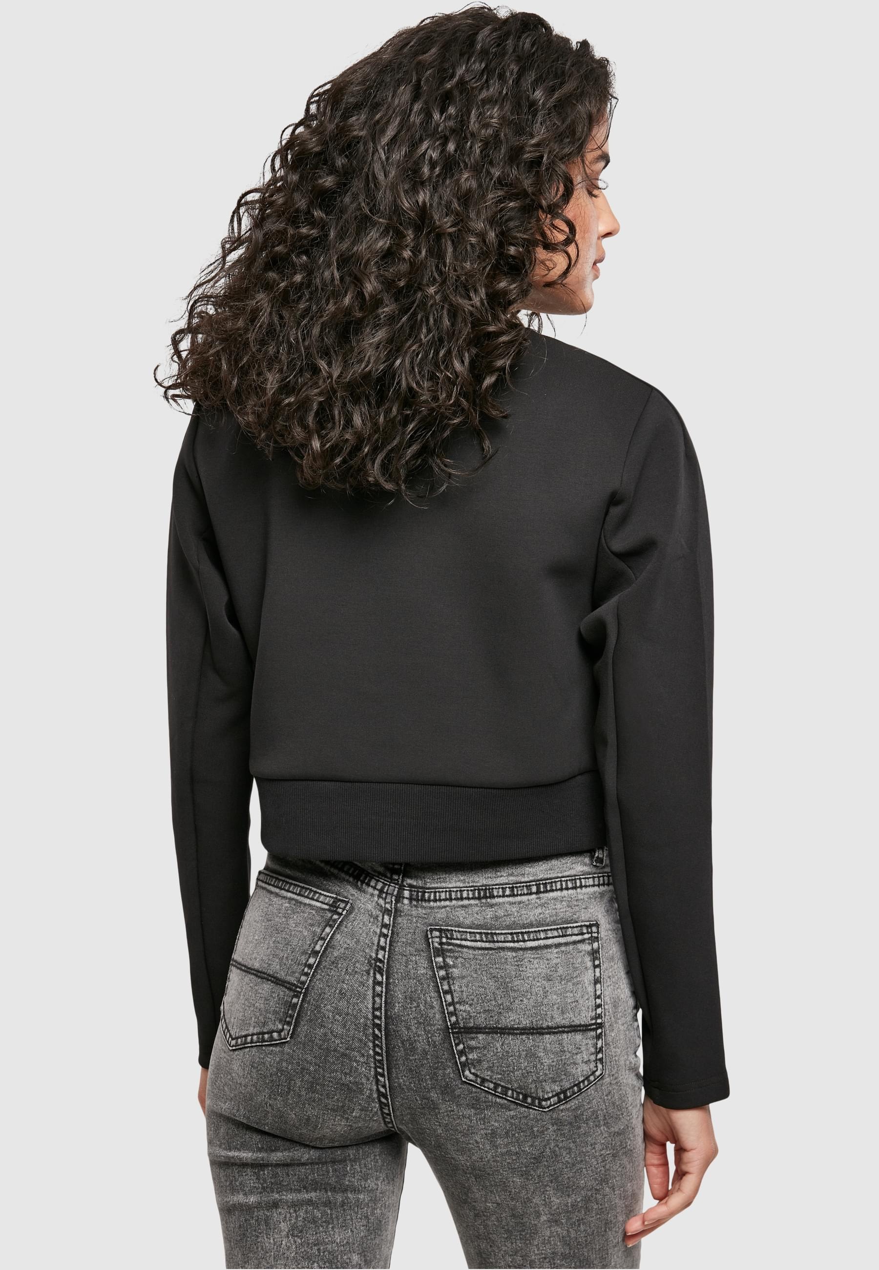 URBAN CLASSICS Sweatshirt »Urban Classics Damen Ladies Interlock Short Turtleneck Crew«, (1 tlg.)